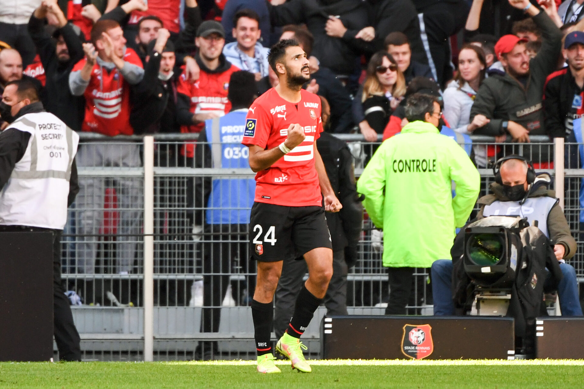 L'ouverture du score de Laborde pour les Rennais (iconsport)