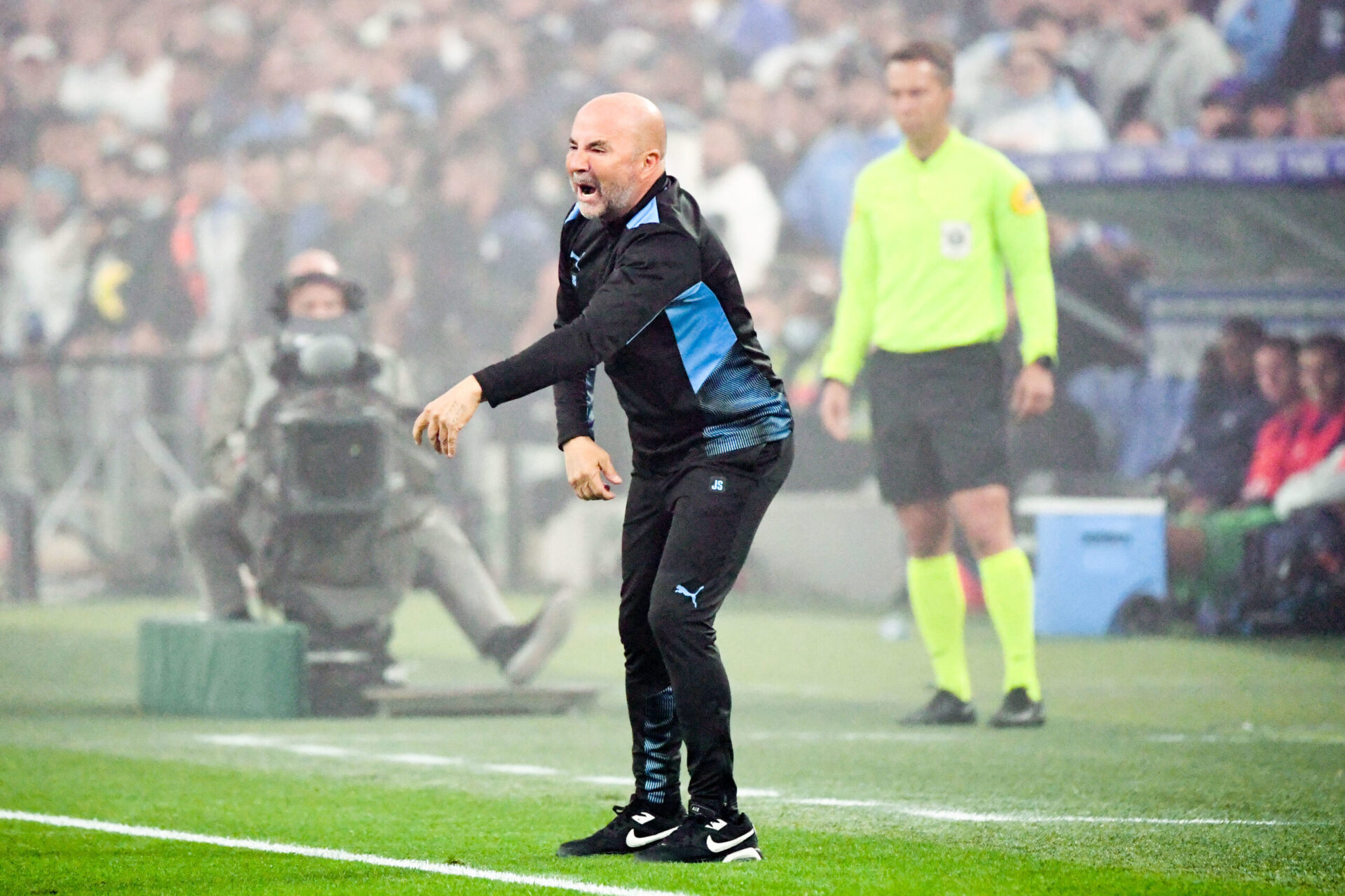 Jorge Sampaoli sur le banc marseillais (iconsport) Jorge Sampaoli sur le banc marseillais (iconsport)