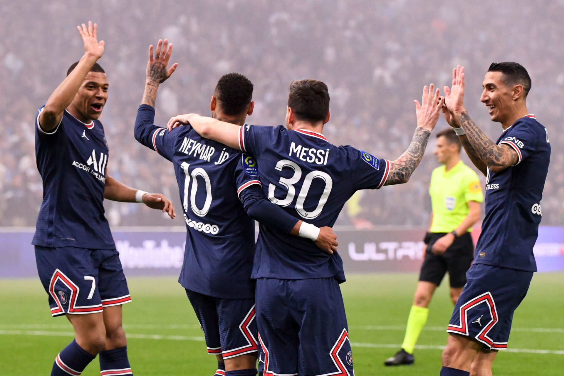 Ángel Di María est la quatrième roue du carrosse au PSG avec Kylian Mbappé, Neymar et Lionel Messi. Icon Sport