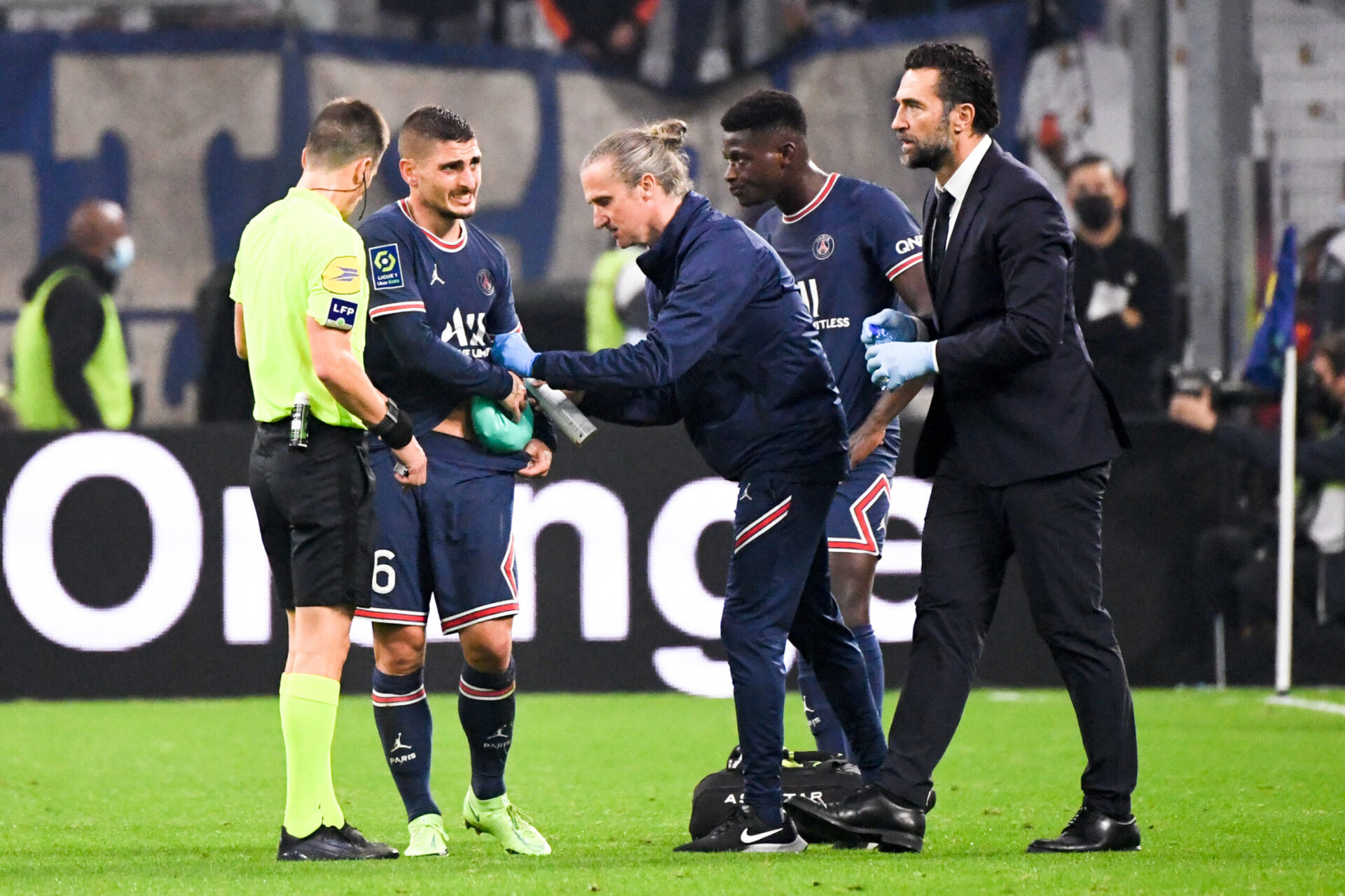 &Agrave; Marseille, Verratti est sorti avant la mi-temps (iconsport)
