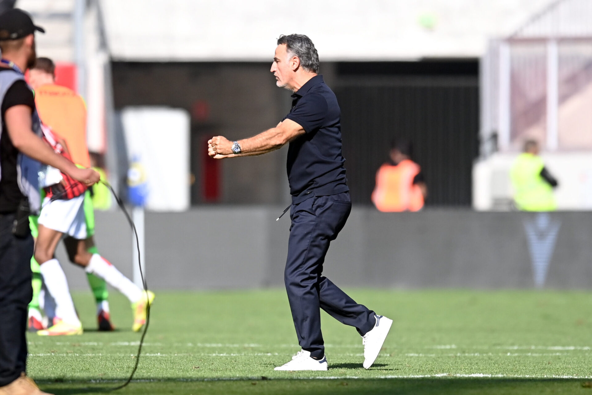 La joie de Christophe Galtier après la rencontre (iconsport)