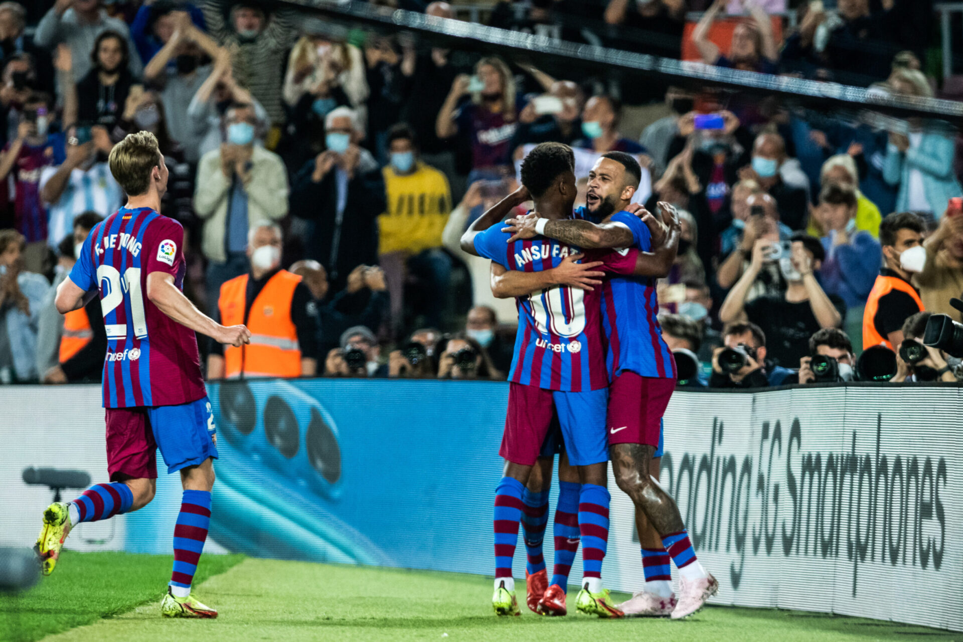Le FC Barcelone s'est imposé face au FC Valence, grâce notamment à Ansu Fati et Memphis Depay. Icon Sport Le FC Barcelone s'est imposé face au FC Valence, grâce notamment à Ansu Fati et Memphis Depay. Icon Sport