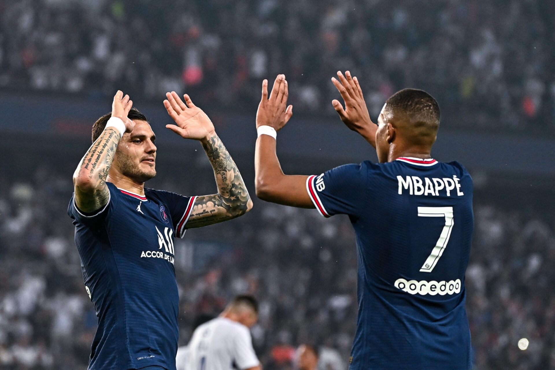 Le PSG pourra compter sur Icardi (&agrave; gauche) et Mbapp&eacute; (&agrave; droite) face &agrave; Angers (iconsport)
