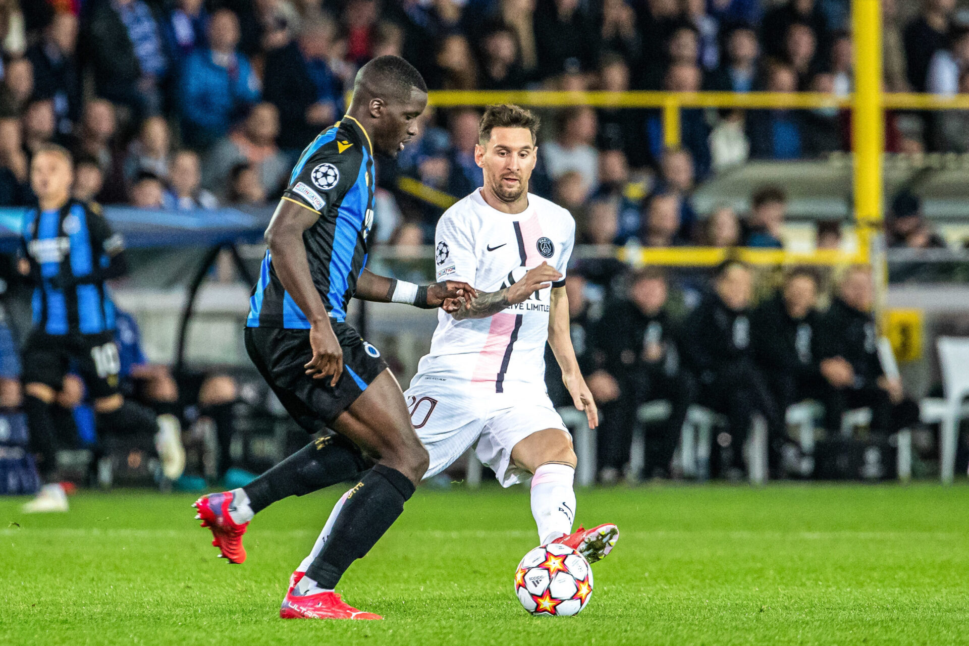 Lors de Bruges - PSG, Nsoki et Neymar avaient eu une explication apr&egrave;s un accrochage muscl&eacute; entre les deux hommes (iconsport)