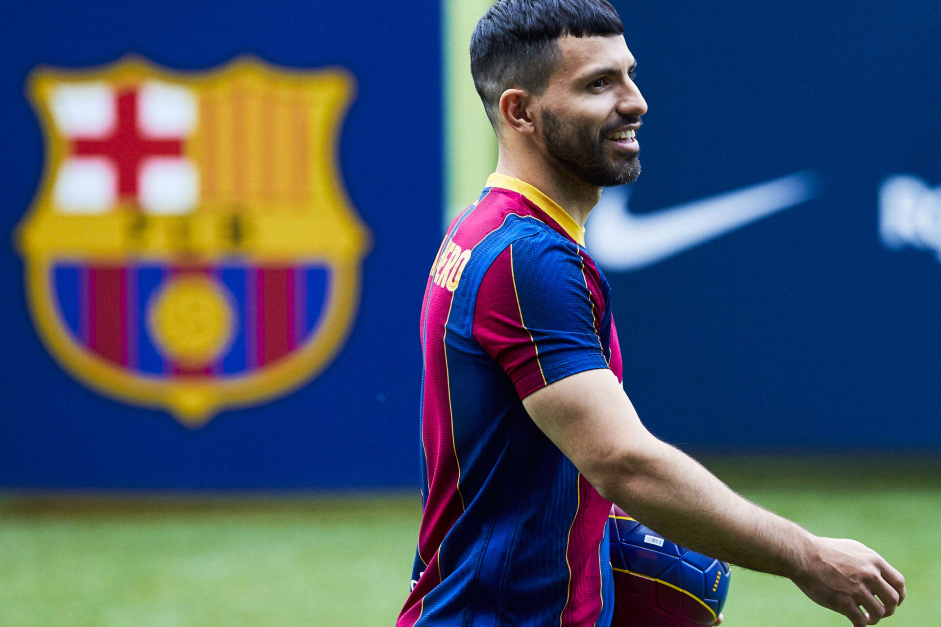 Sergio Agüero, qui n'a toujours pas joué la moindre minute avec le Barça cette saison, a fait son retour à l'entraînement. Icon Sport