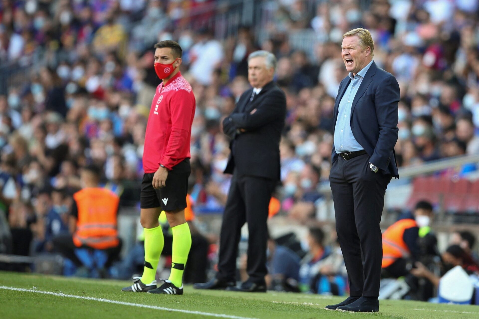 Ronald Koeman et Carlo Ancelotti lors du dernier Clasico (iconsport)