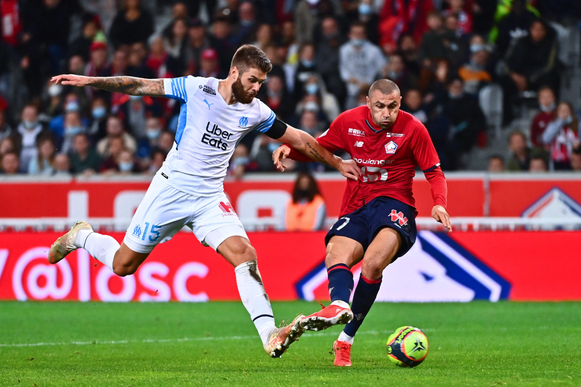 L'attaquant du LOSC Yilmaz a causé de gros maux aux défenseurs de l'OM (iconsport)