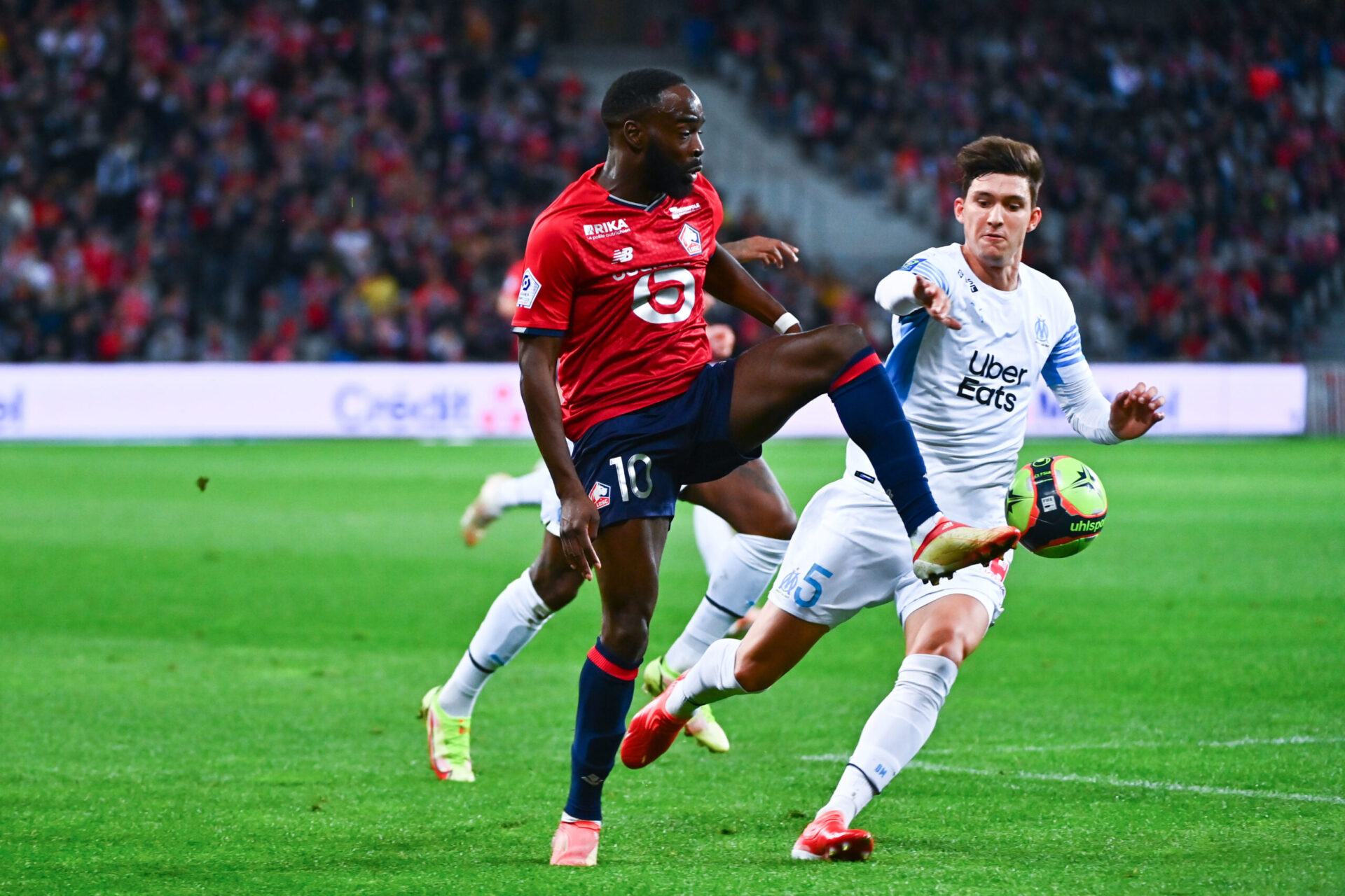 Ikoné a touché deux fois les montants et était tout proche de faire le break pour le LOSC contre l'OM (iconsport)