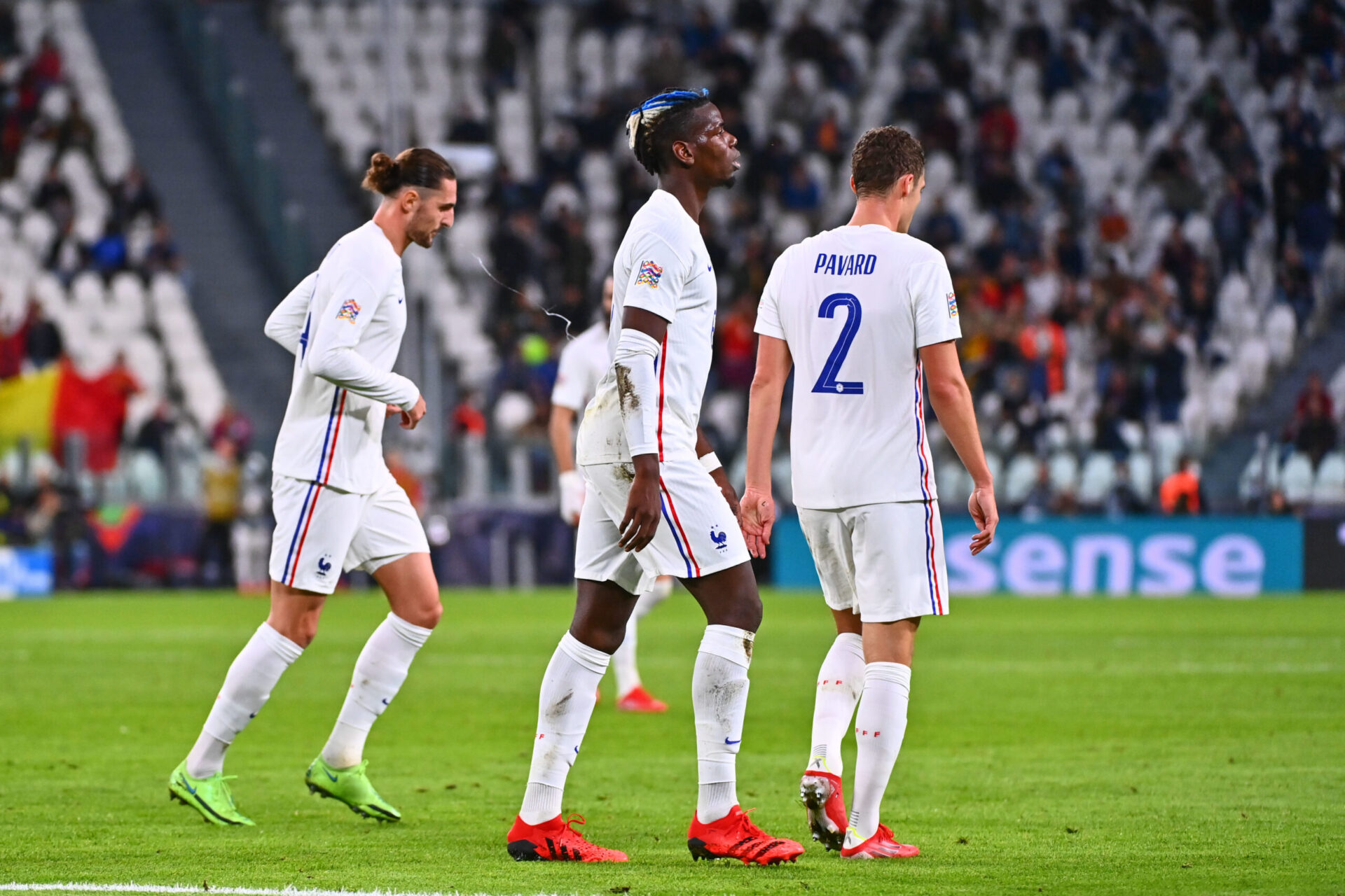 Paul Pogba et Benjamin Pavard ont d&eacute;but&eacute; les deux matchs des Bleus au Final Four de Ligue des nations (iconsport)
