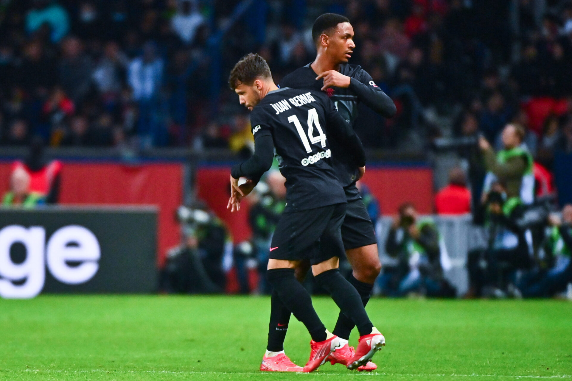 Juan Bernat a remplac&eacute; Abdou Diallo contre Angers, 394 jours apr&egrave;s sa sortie sur blessure devant Metz (iconsport)