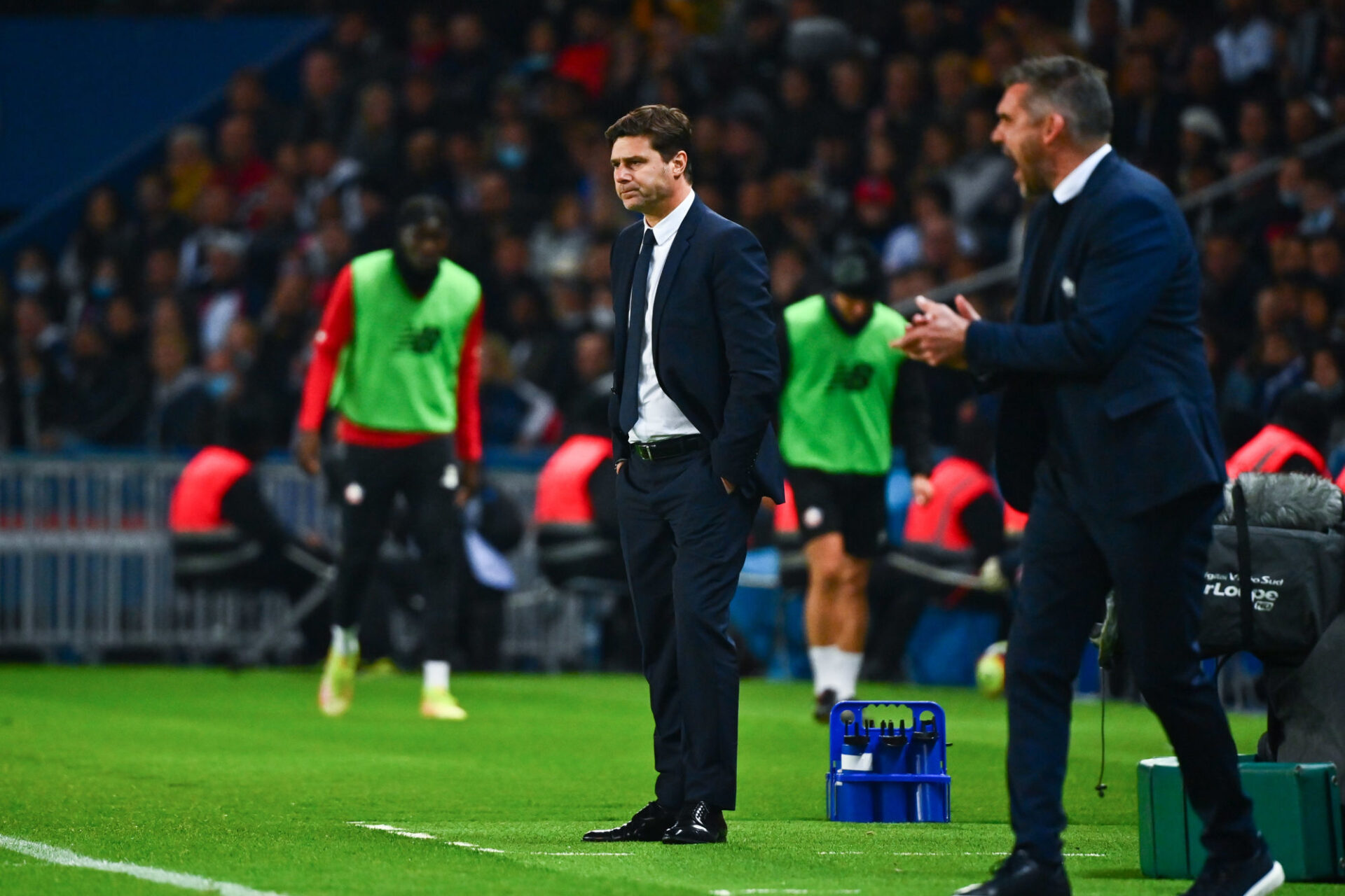 Mauricio Pochettino faisait la moue en premi&egrave;re p&eacute;riode contre le LOSC. Icon Sport