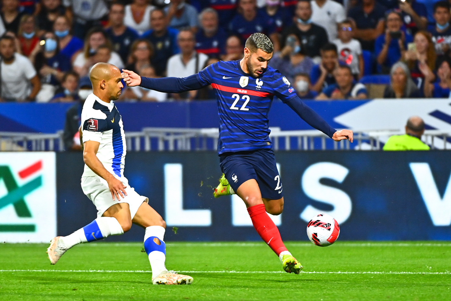 Théo Hernández a rejoint les Bleus en septembre 2021 et fêté sa première sélection à Lyon contre la Finlande (iconsport)