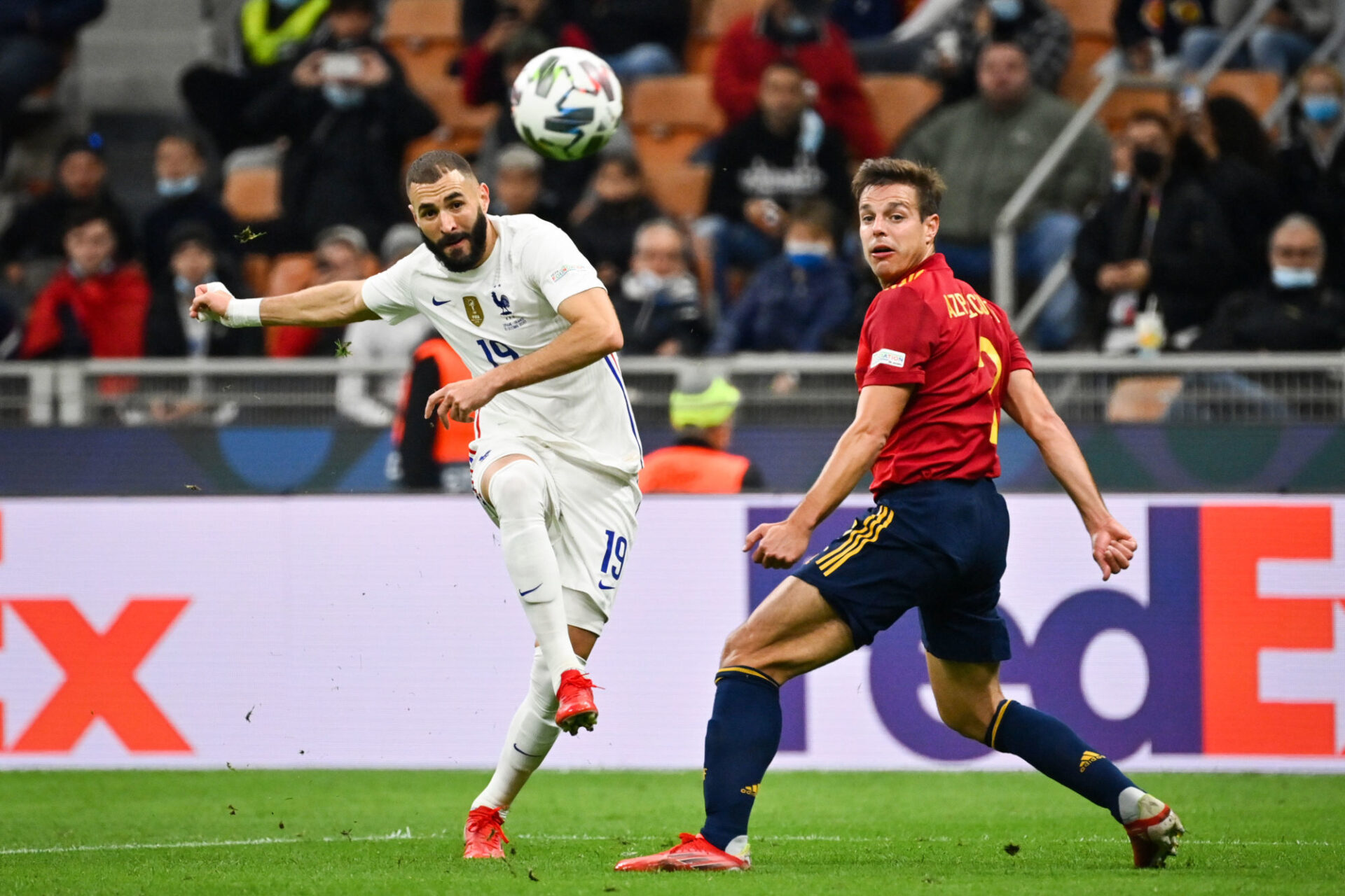 Karim Benzema a envoyé un splendide enroulé du droit en lucarne pour égaliser. Icon Sport