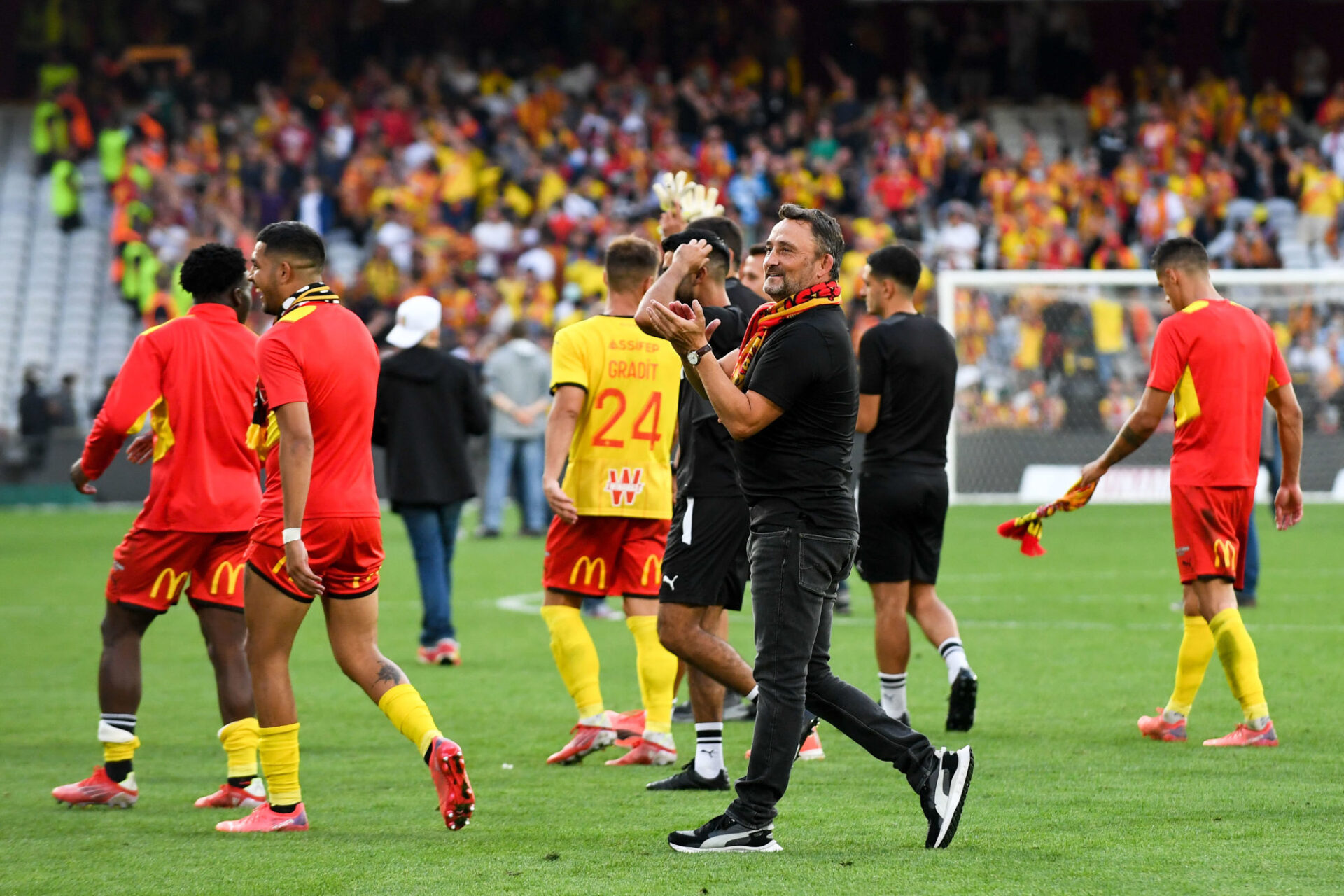 Franck Haise accomplit un boulot remarquable à la tête du RC Lens. Icon Sport