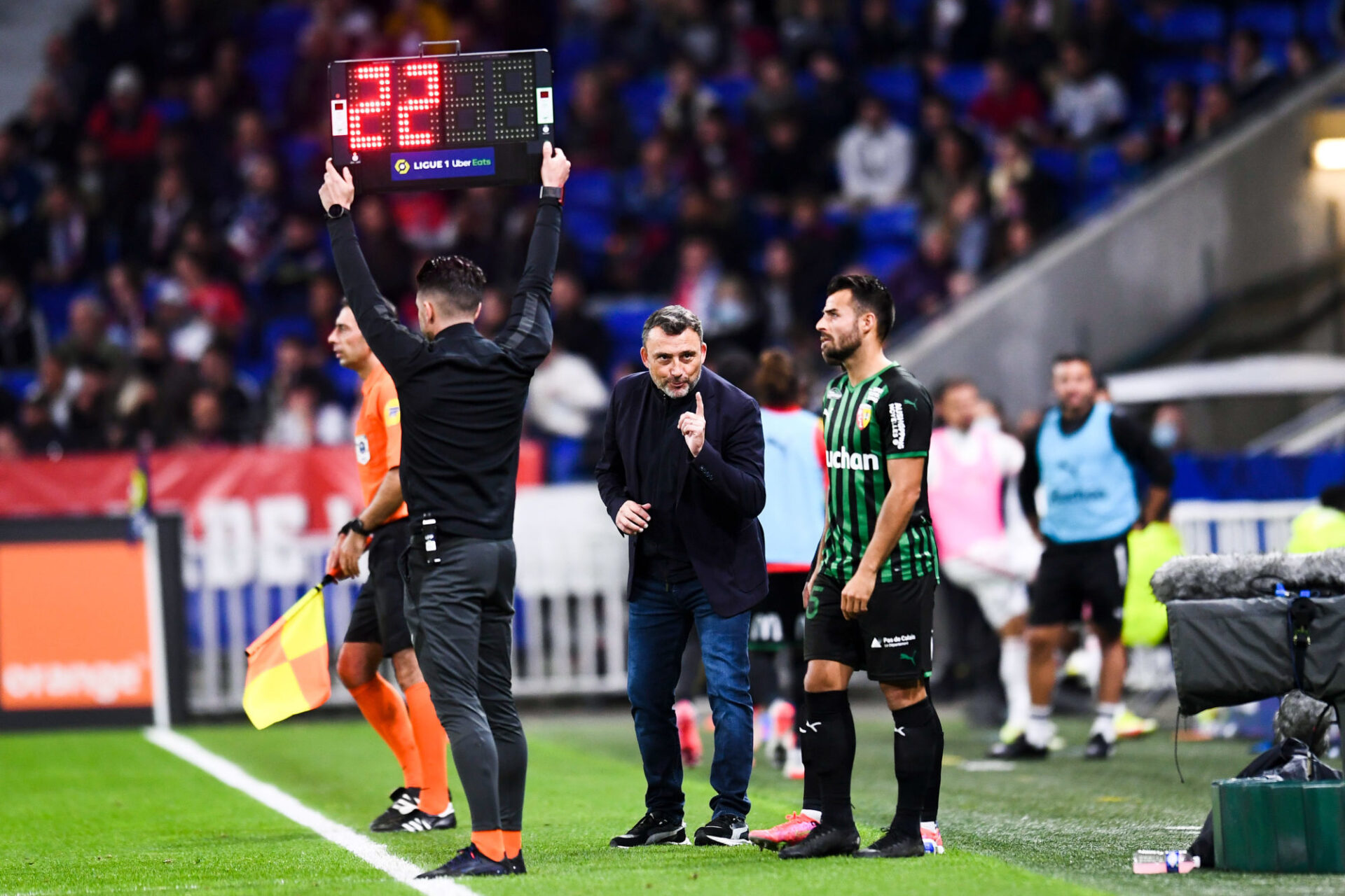 Franck Haise lors du match contre l'OL. Icon Sport Franck Haise lors du match contre l'OL. Icon Sport