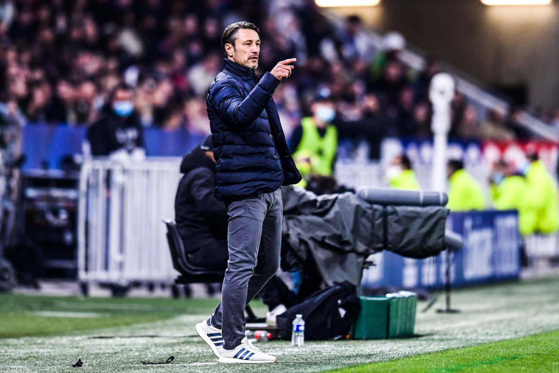 Niko Kovac sur le banc de Monaco face &agrave; Lyon (iconsport)