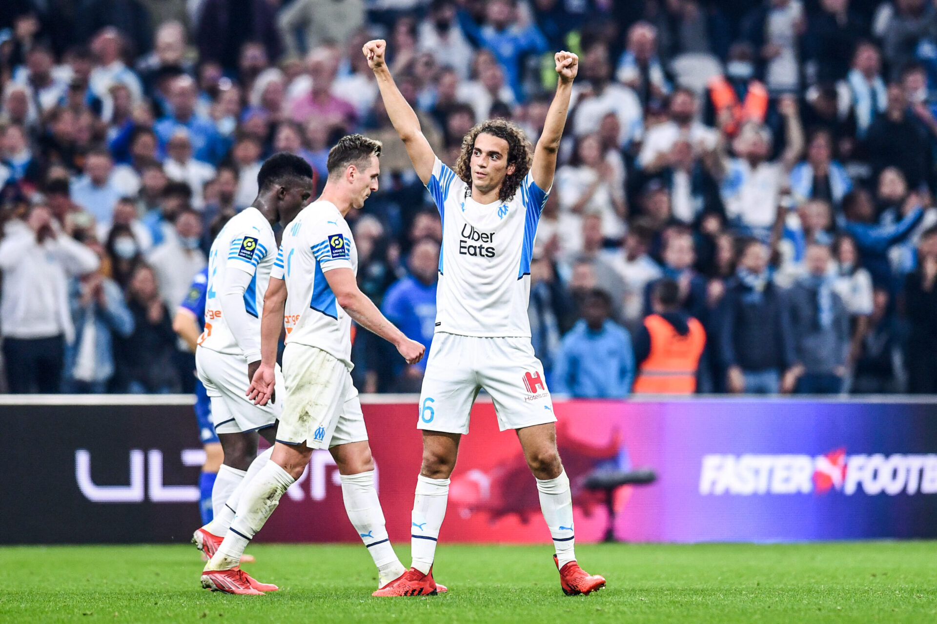 Matt&eacute;o Guendouzi a brill&eacute; contre Lorient, inscrivant deux buts (iconsport)