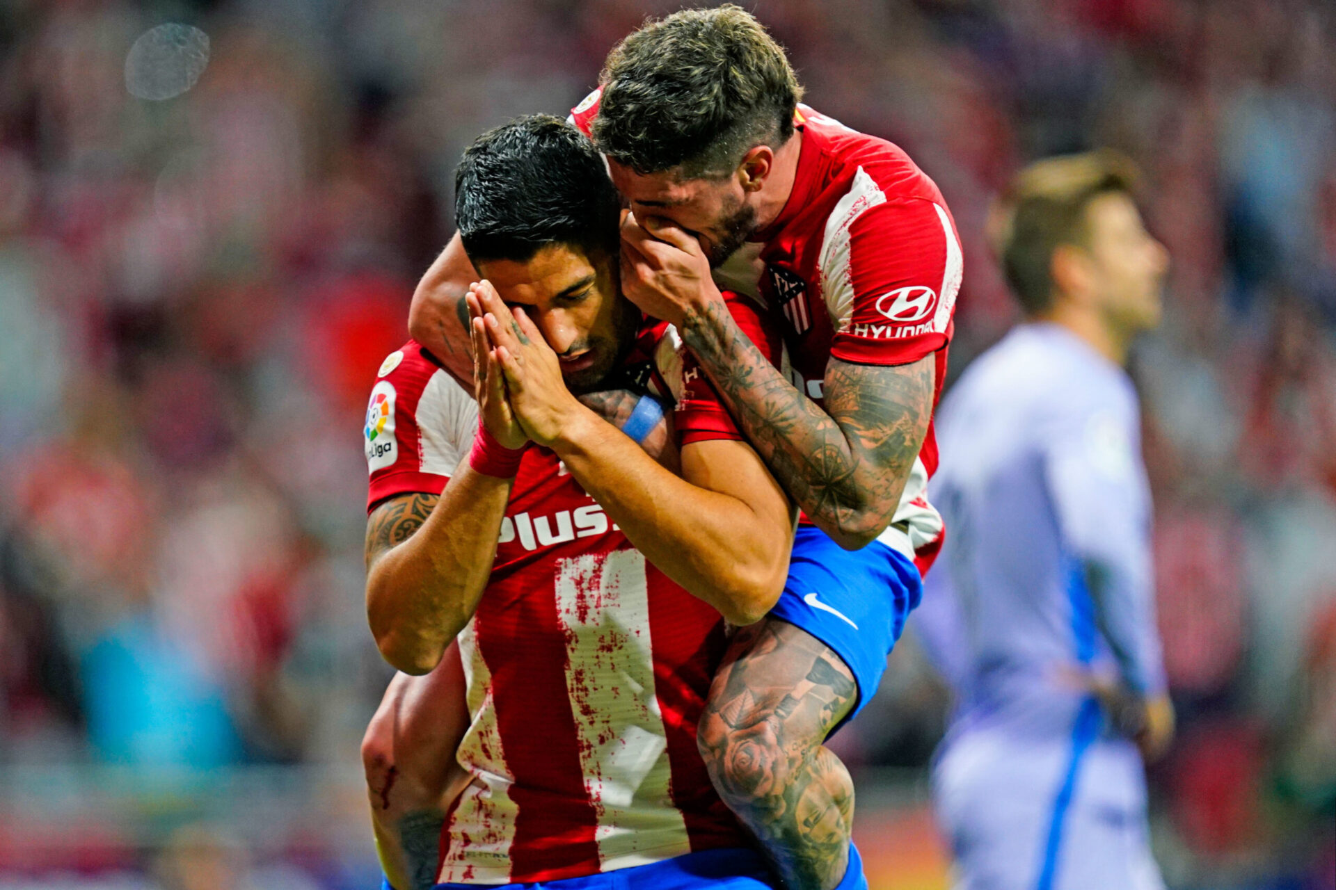 Luis Suarez n'a pas célébré son but face au FC Barcelone, le 02 octobre 2021 au Wanda Metropolitano. Icon Sport