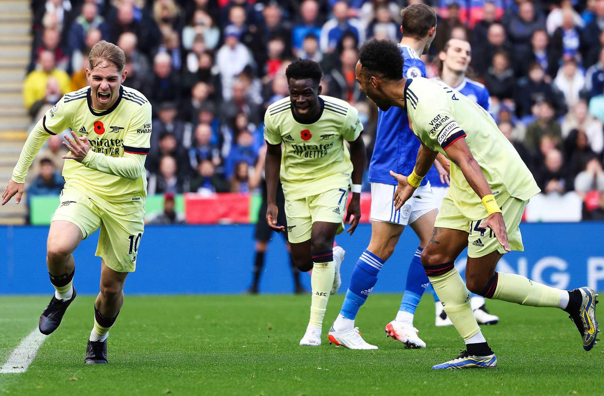 Emile Smith Rowe a marqu&eacute; le but du break pour Arsenal d&egrave;s la 18e minute. Icon Sport