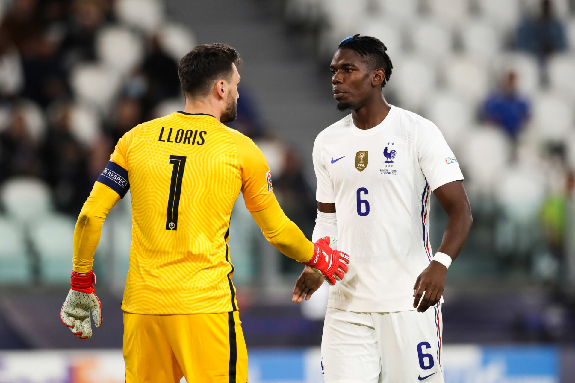Hugo Lloris et Paul Pogba sont les tauliers des Bleus dans les vestiaires, et ils l'ont encore montré en reboostant leurs partenaires à la mi-temps contre la Belgique. Icon Sport