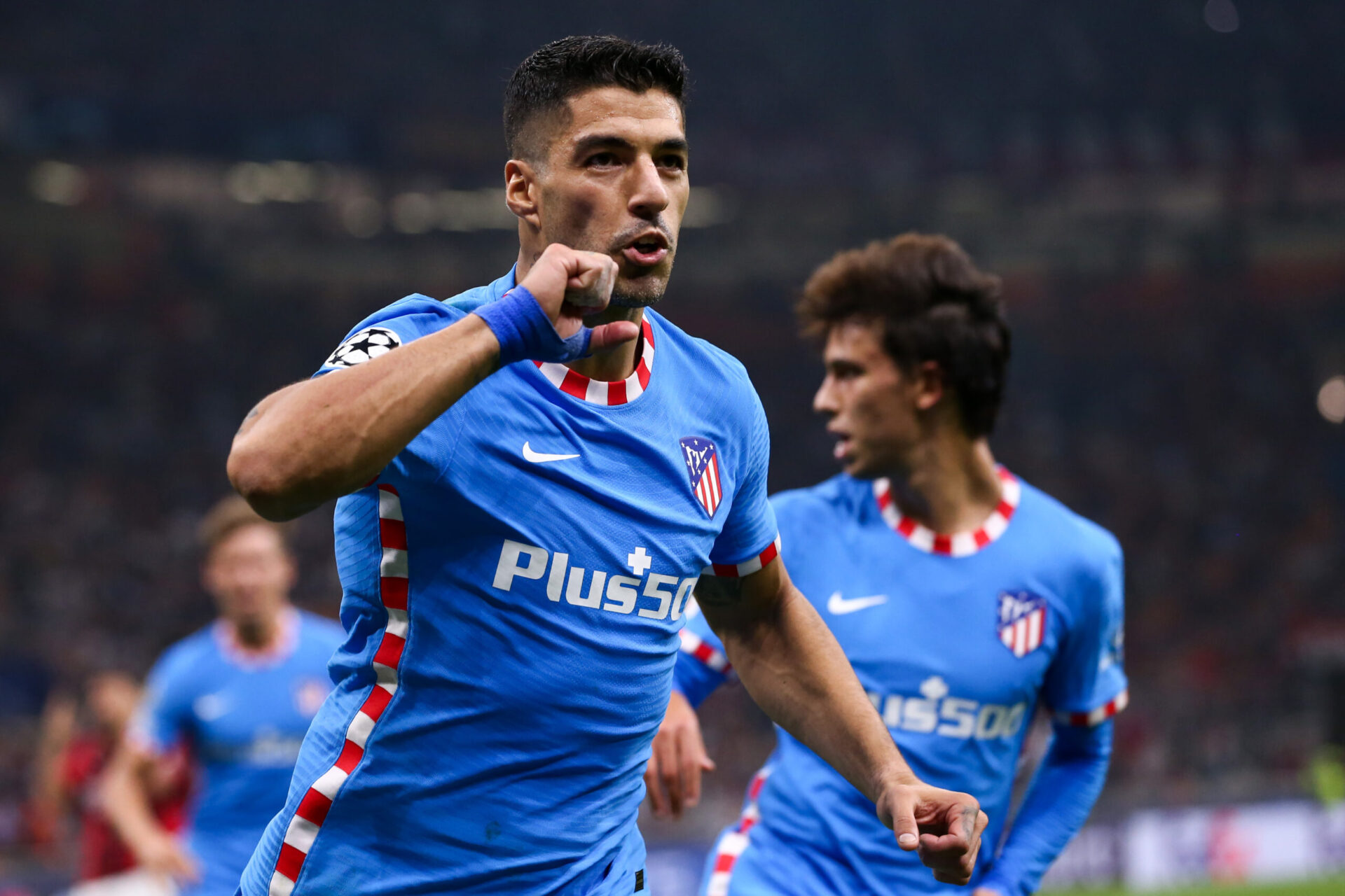 Luis Suarez lors du match de Ligue des Champions face à l'AC Milan (IconSport)