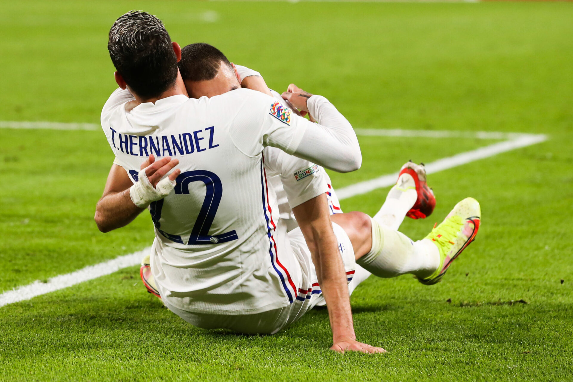 Théo Hernandez a donné la victoire à l'équipe de France dans les ultimes minutes de la rencontre face à la Belgique. Icon Sport