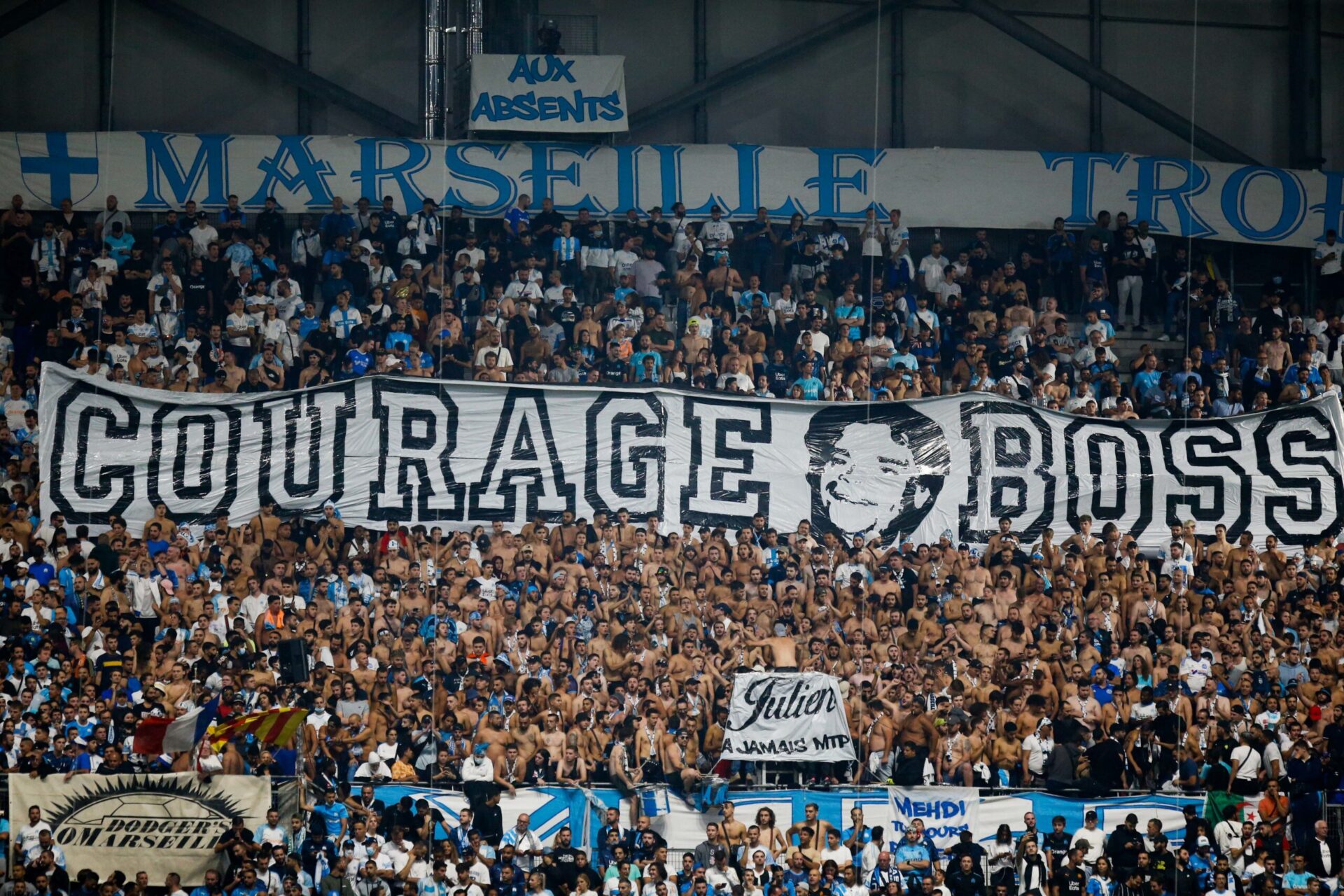 Les Marseillais avaient apporté leur soutien à Bernard Tapie (iconsport)