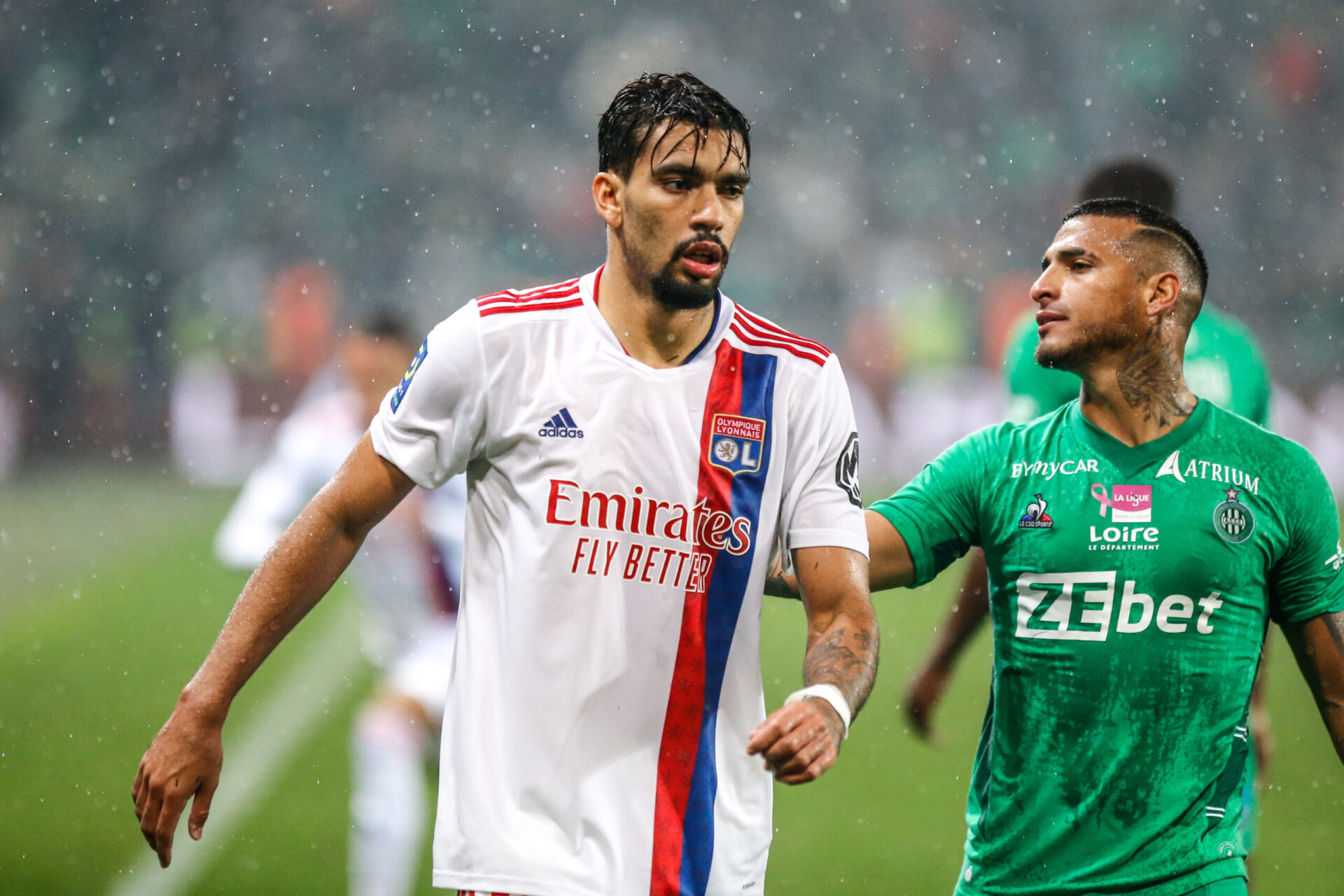 Lucas Paquet&aacute; avec le Br&eacute;sil face &agrave; la Colombie lors des &eacute;liminatoires de la Coupe du monde 2022. Icon Sport