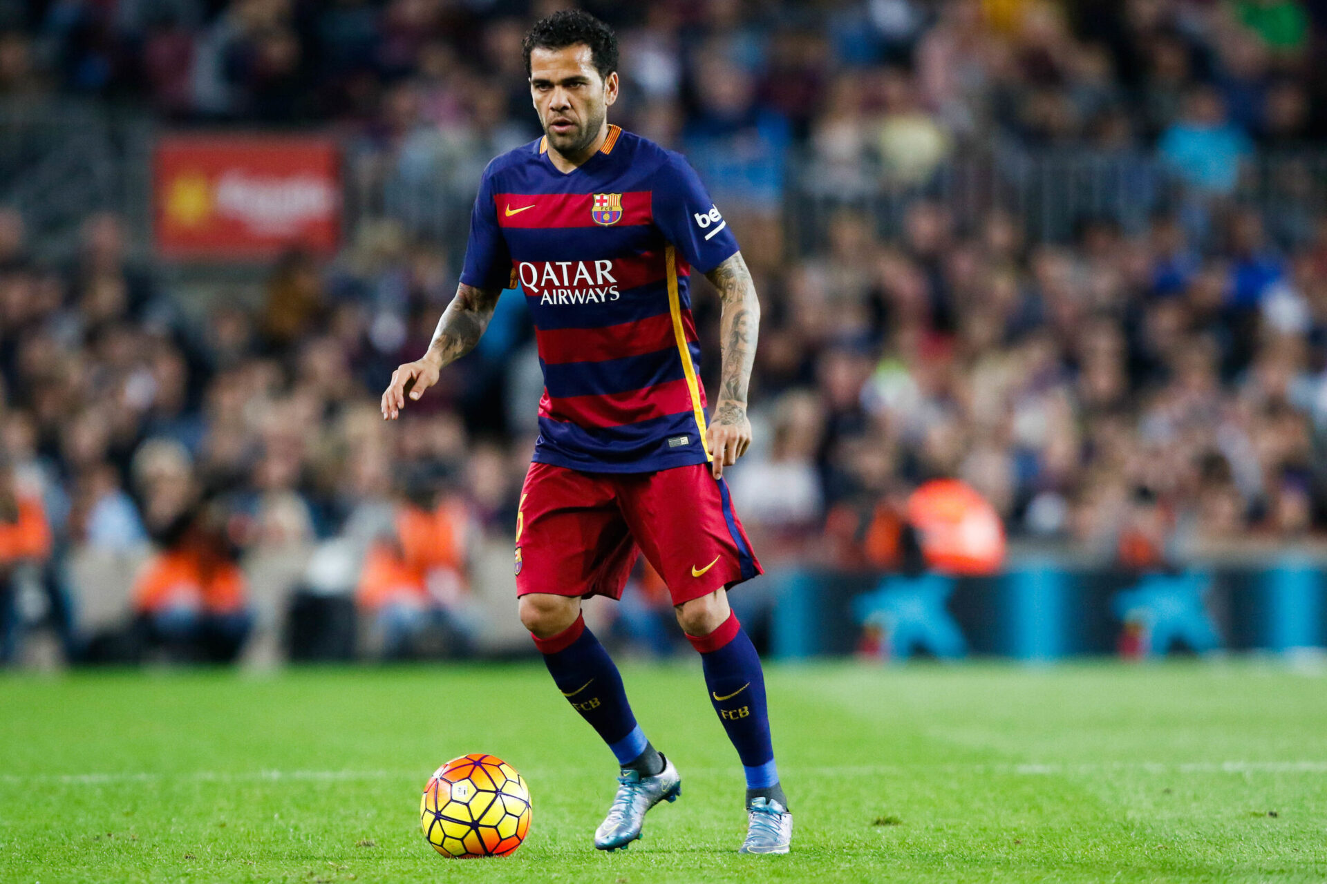 Dani Alves a jou&eacute; 391 matchs avec le Bar&ccedil;a de 2008 &agrave; 2016 (iconsport)