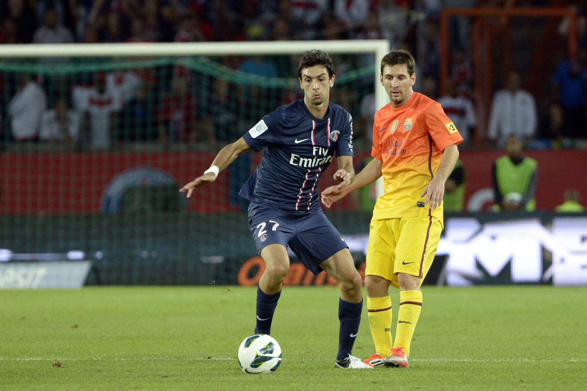 Pastore affrontait Lionel Messi avec le PSG (iconsport)