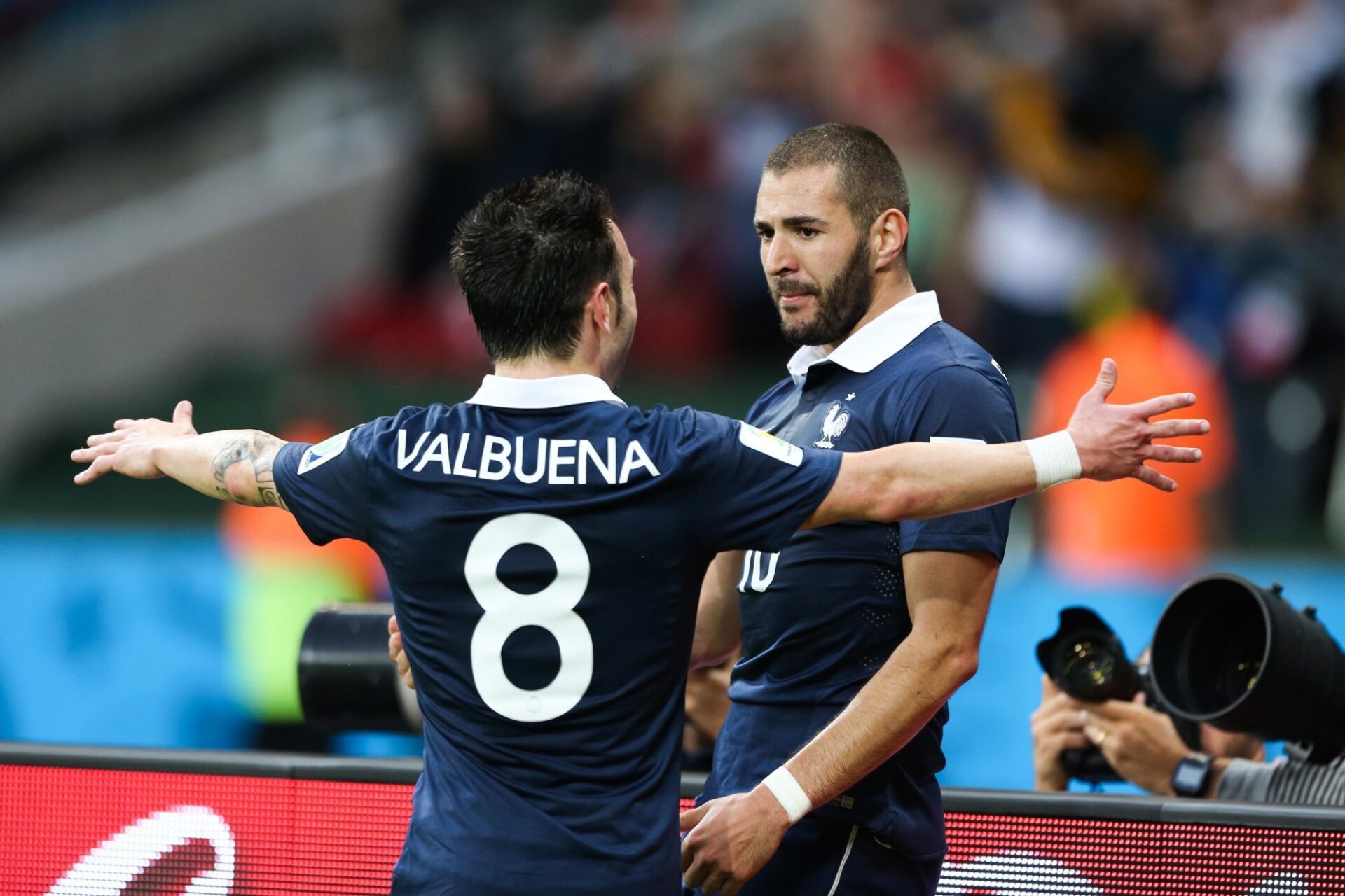 Karim Benzema et Mathieu Valbuena ont &eacute;t&eacute; co&eacute;quipiers en &eacute;quipe de France, avant le drame. Icon Sport