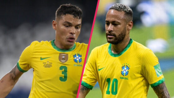 Alors que Neymar est visé par les critiques au Brésil, Thiago Silva l'a défendu en conférence de presse (iconsport)