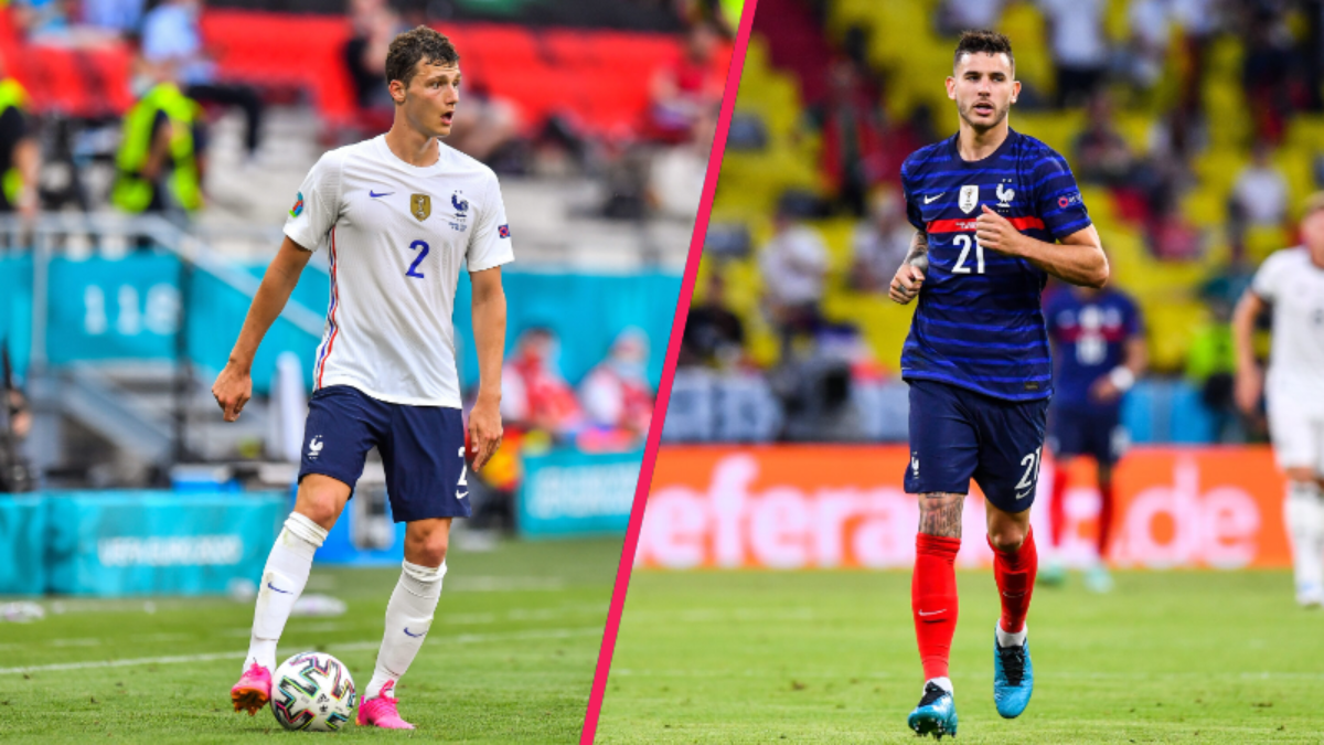 Pavard et Hernandez sont de retour avec l'équipe de France, et peuvent donc espérer débuter dans une éventuelle défense à trois (iconsport)