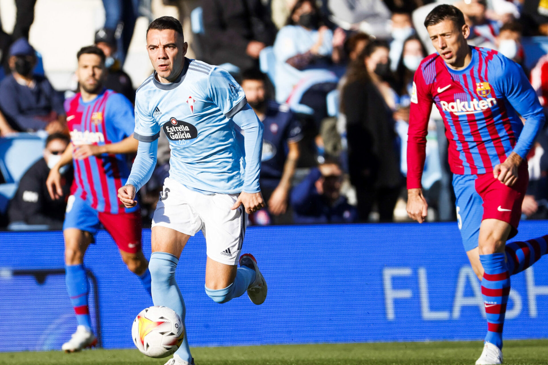 Iago Aspas a été le cauchemar du Barça en égalisant au bout du temps additionnel. Icon Sport