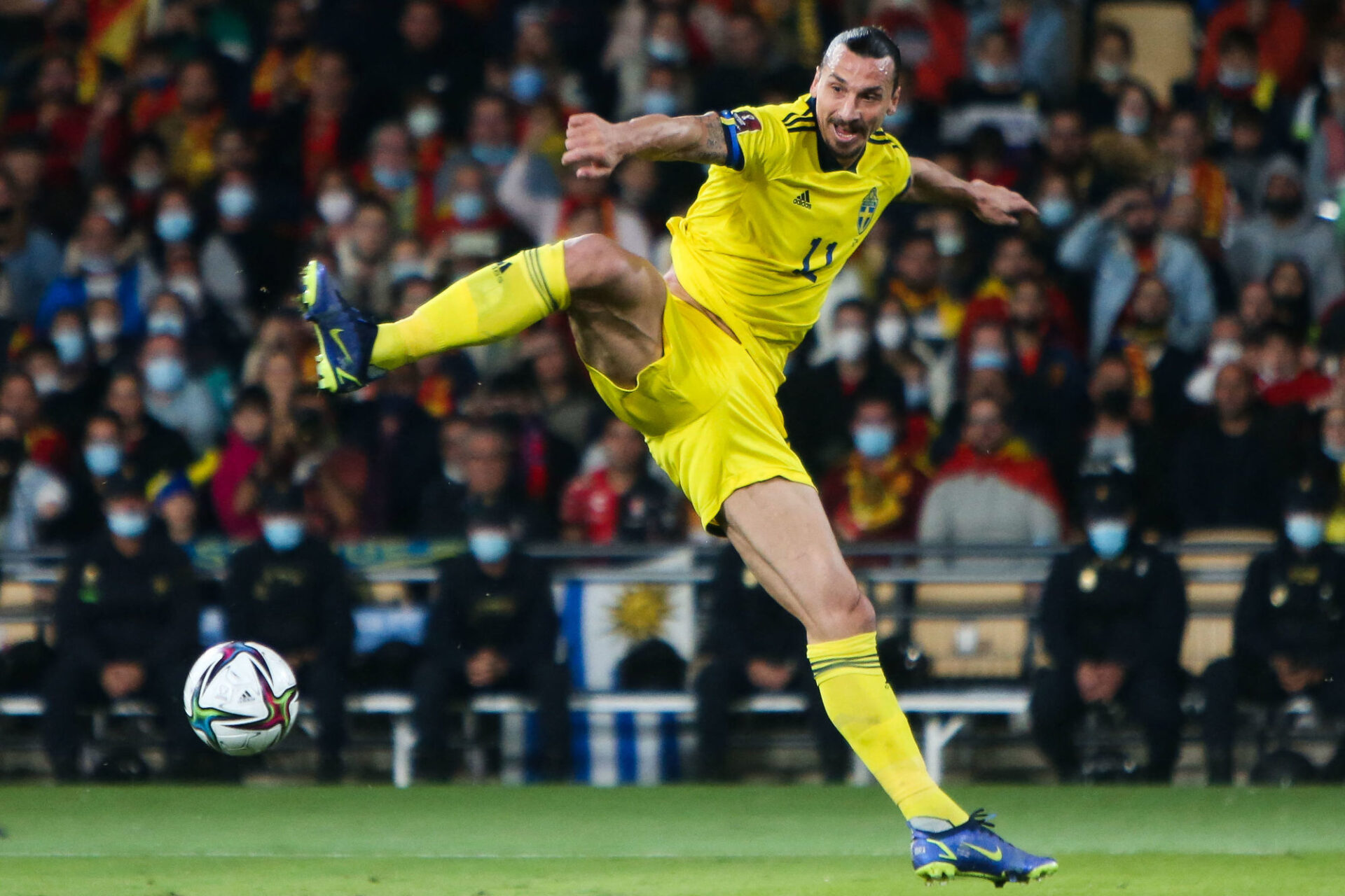 Zlatan Ibrahimović esp&egrave;re participer &agrave; la Coupe du Monde 2022. Icon Sport