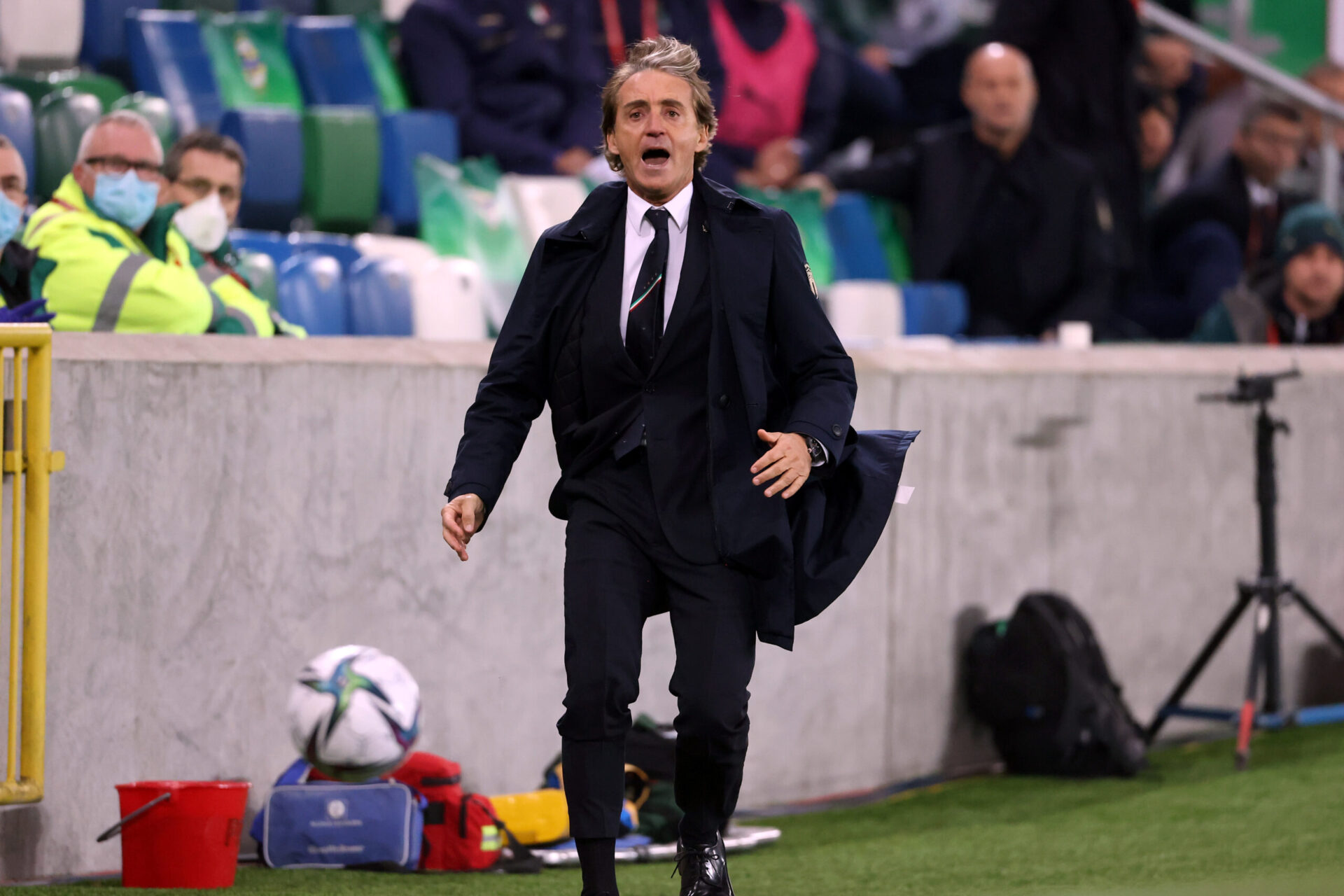 Roberto Mancini sur le banc de l'Italie (iconsport)