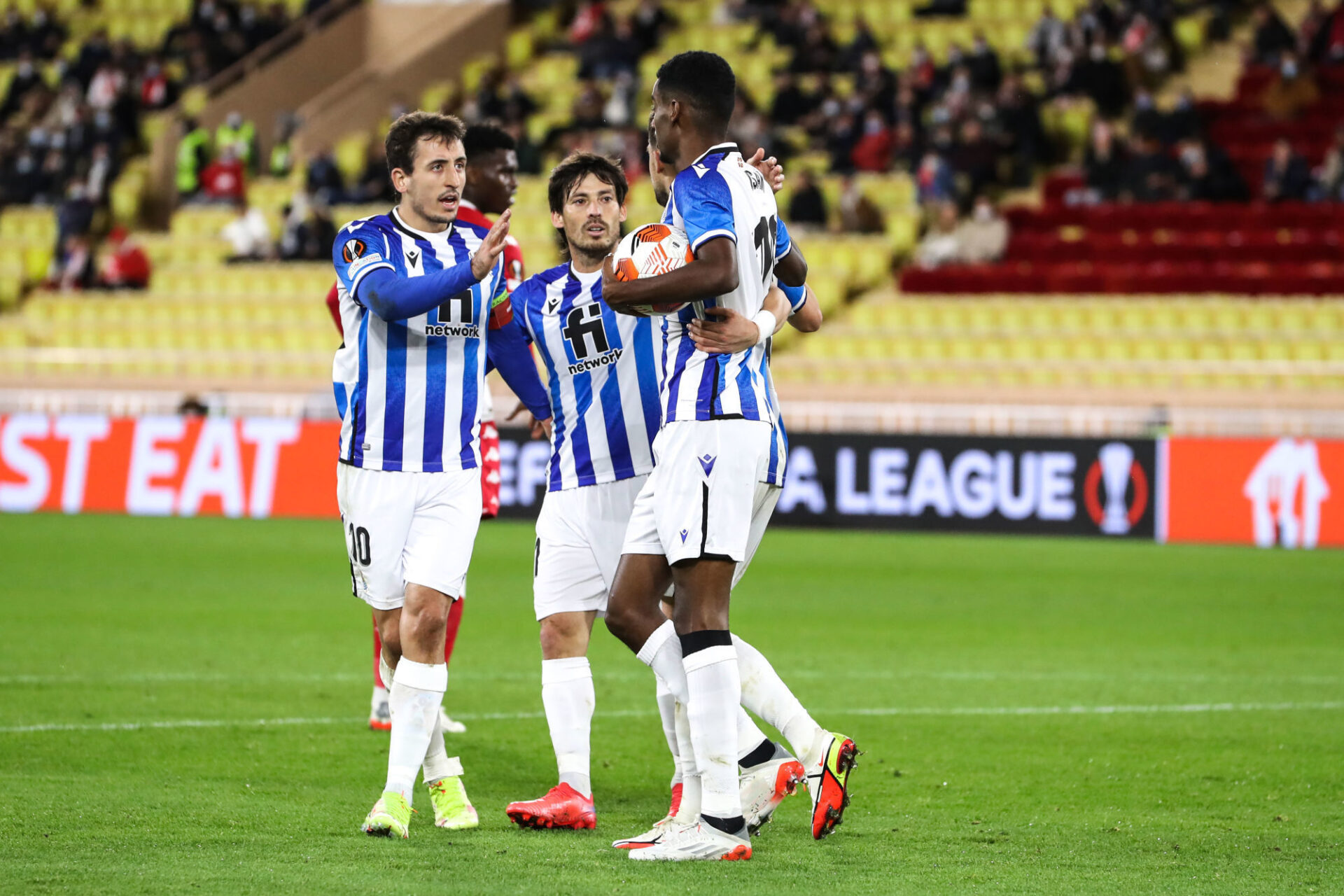 Mikel Oyarzabal, David Silva, Alexander Isak... Combo gagnant pour l'égalisation du Suédois de la Real Sociedad. Icon Sport