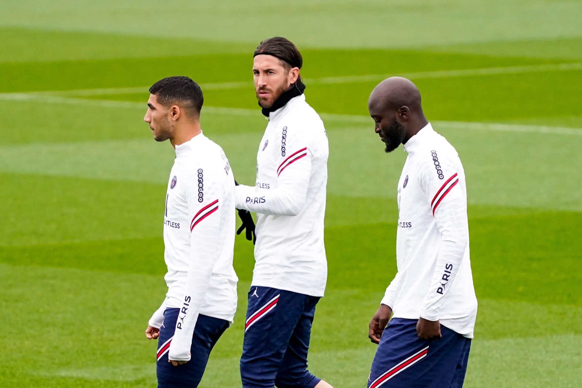 S'il participe de nouveau aux entraînements collectifs, Sergio Ramos est encore trop court pour débuter avec le PSG (iconsport)