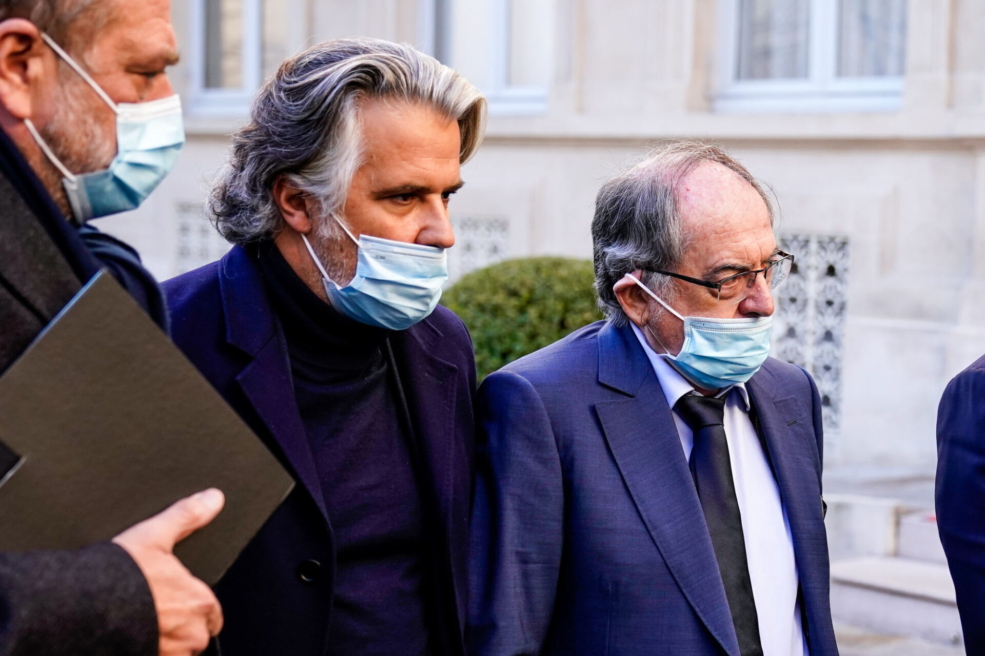 Vincent Labrune, le président de la LFP, en compagnie de Noël Le Graët. Icon Sport