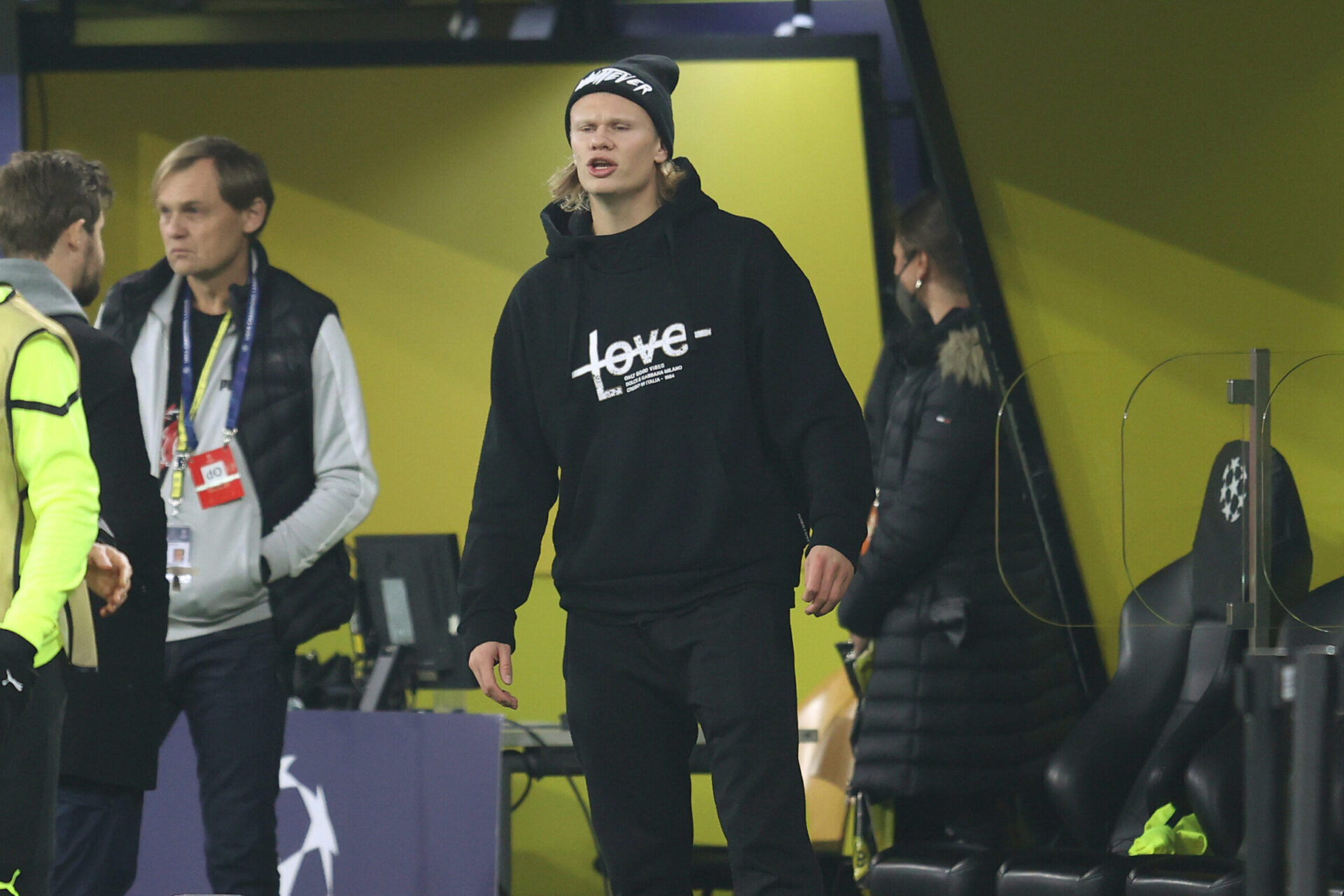 Bless&eacute; &agrave; la hanche, Erling Haaland a manqu&eacute; plus d'un mois de comp&eacute;tition avec le Borussia Dortmund. Icon Sport