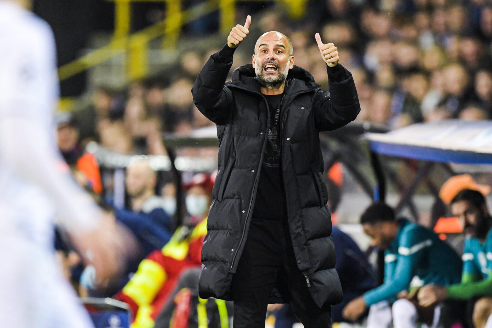 Guardiola a apprécié que ses joueurs réussissent à mettre leur jeu en place face à un adversaire comme Paris (iconsport)