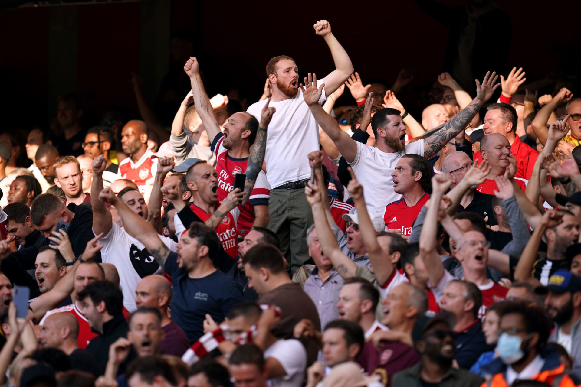 Les fans d'Arsenal font vrombir l'Emirates Stadium lors de la victoire nette contre Tottenham (3-1). Icon Sport