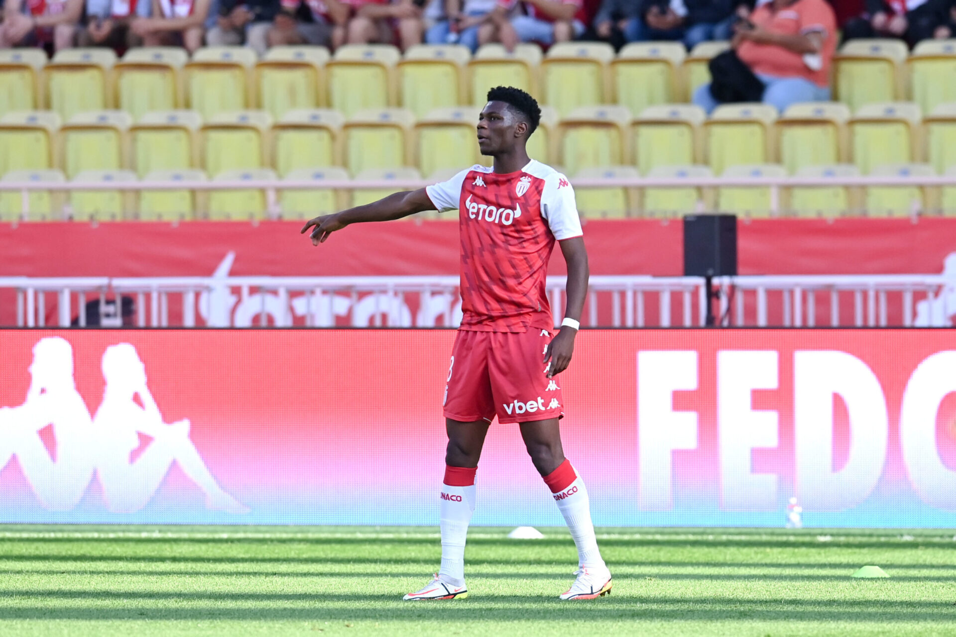 Aurélien Tchouaméni sous le maillot de l'AS Monaco (iconsport)