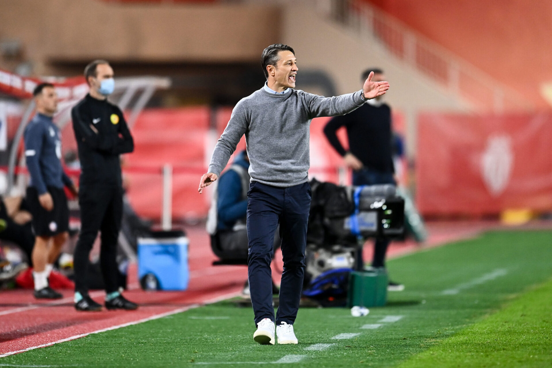 Niko Kovač, lors de la rencontre de Ligue 1 entre l'AS Monaco et le LOSC, au stade Louis II. Icon Sport