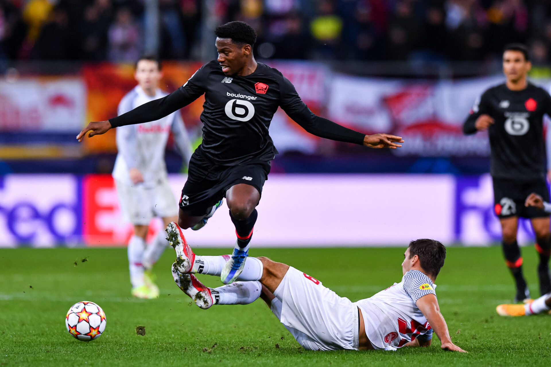 Au match aller, le LOSC de Jonathan David s'était incliné (2-1) sur la pelouse du RB Salzbourg (iconsport)