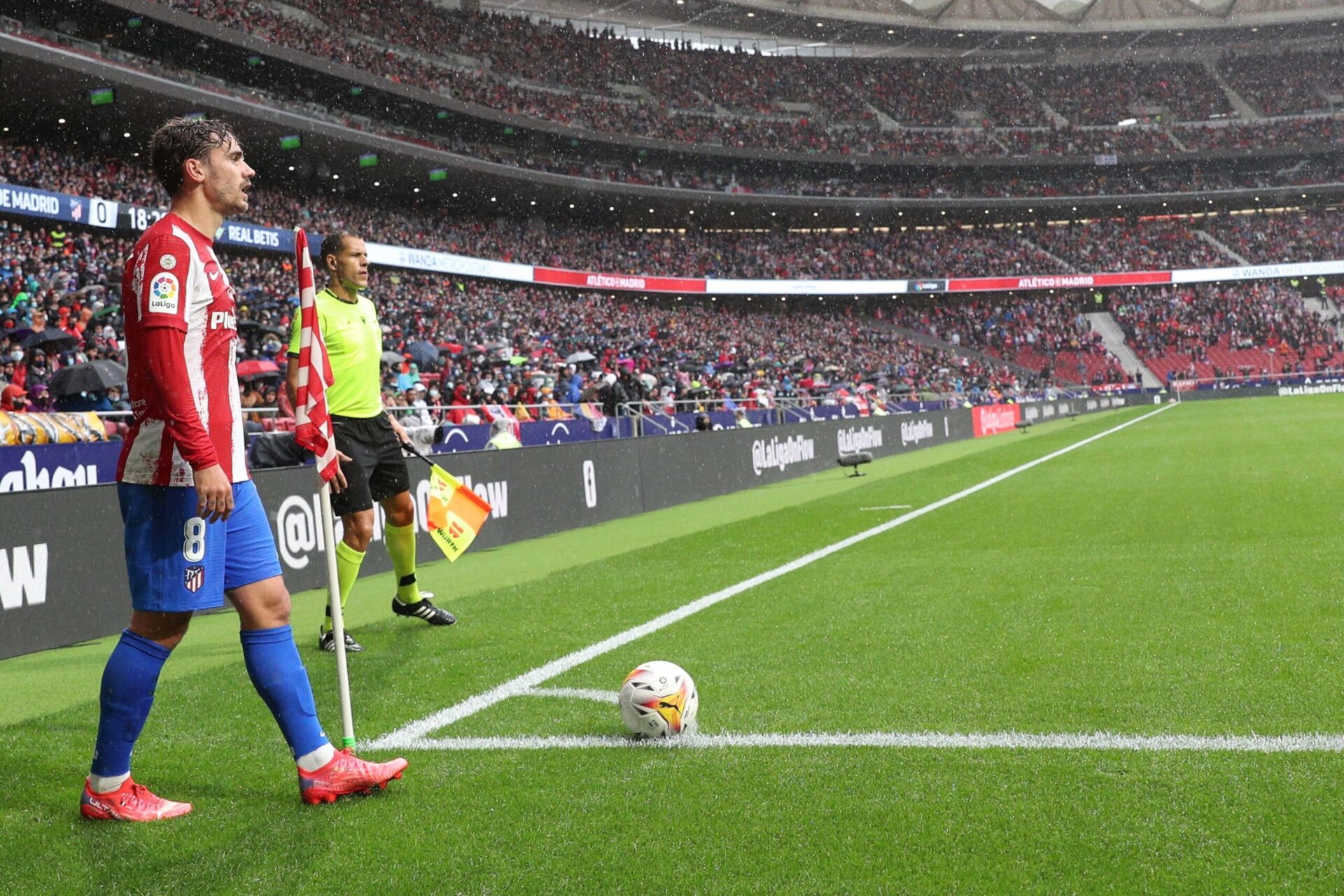 Antoine Griezmann dans son stade du Wanda Metropolitano (IconSport)