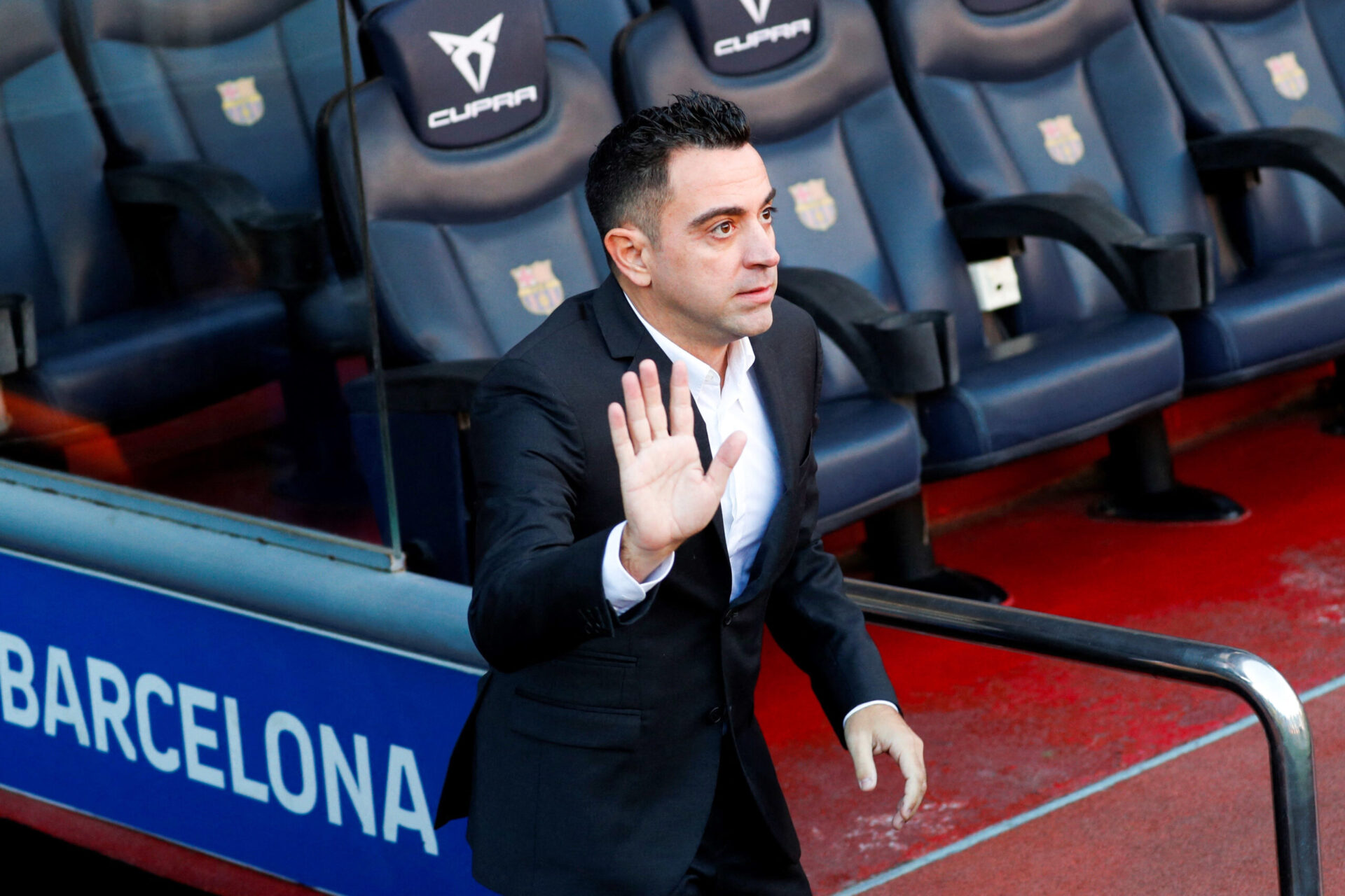Xavi a été présenté au Camp Nou lundi après-midi (iconsport)