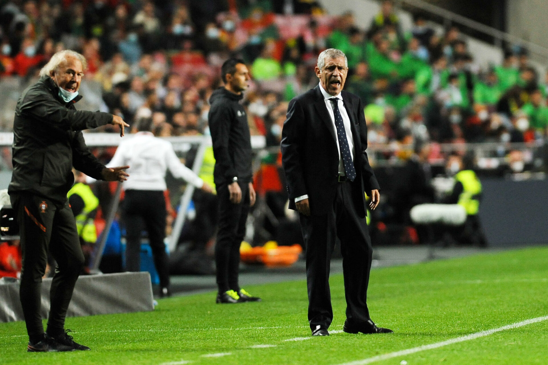 Fernando Santos contre la Serbie. Icon Sport
