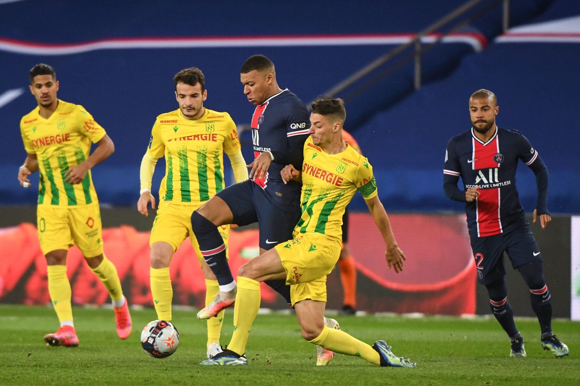 Kylian Mbappé et le PSG retrouvent Nantes, samedi 20 novembre. Icon Sport
