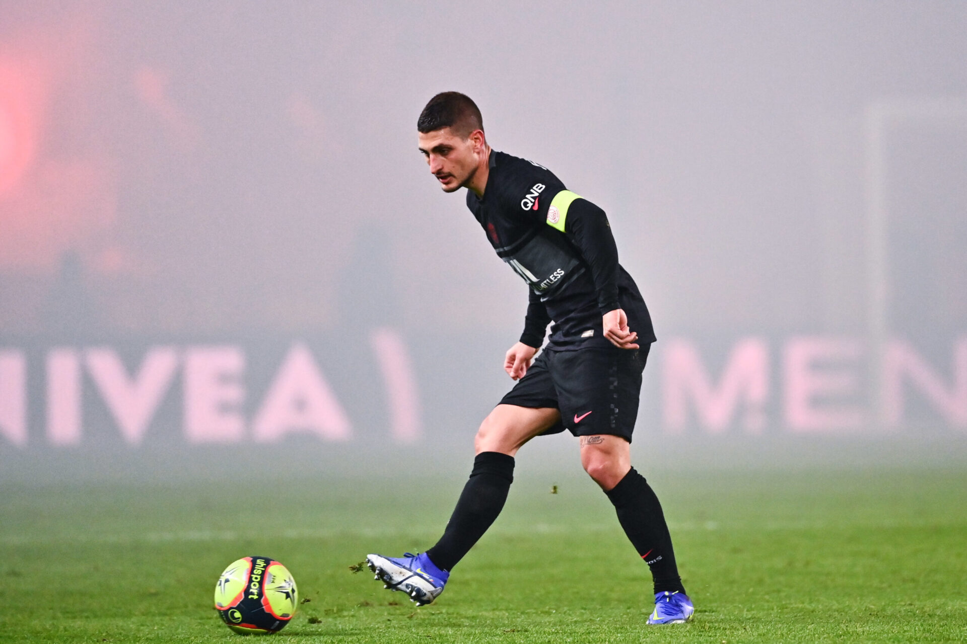 Marco Verratti devrait être forfait ce mercredi soir, sur la pelouse de Manchester City. Icon Sport
